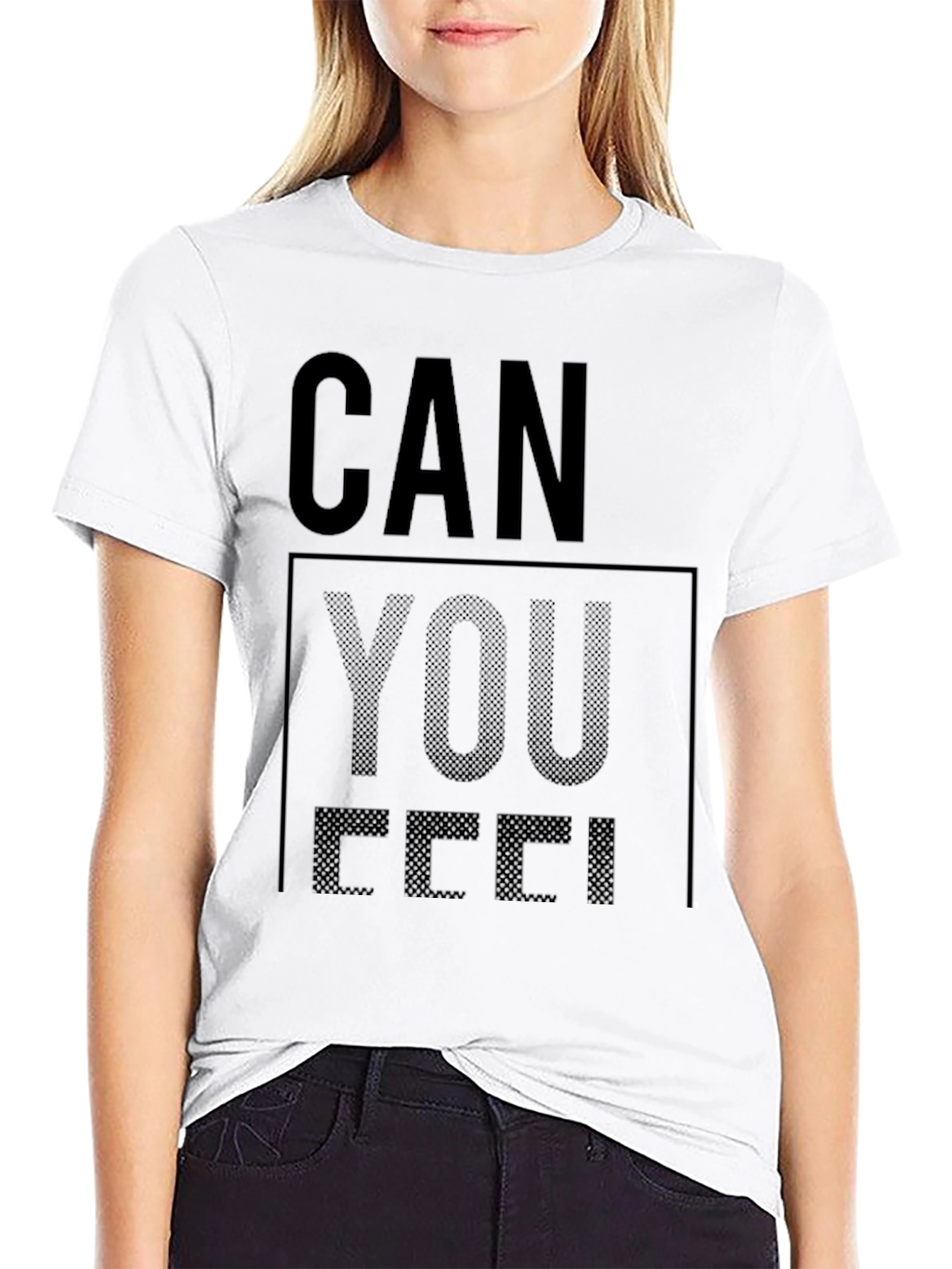 Can You Feel It Black Graphic Tee