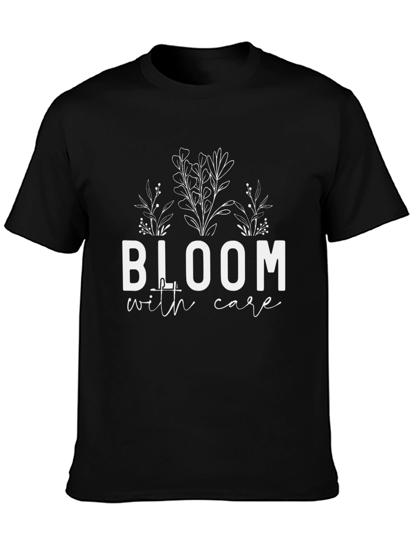 Bloom with Care Graphic T-Shirt - Unisex Cotton Tee