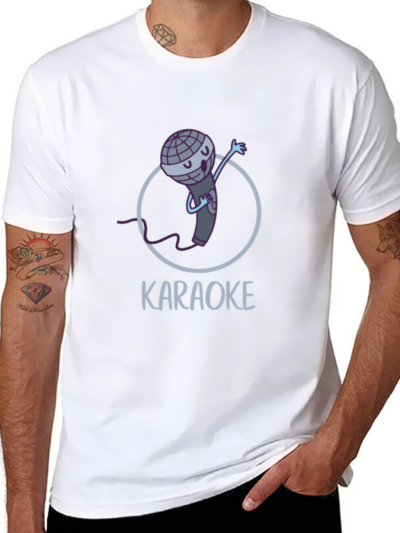 Karaoke Microphone T-Shirt - Sing Your Heart Out!