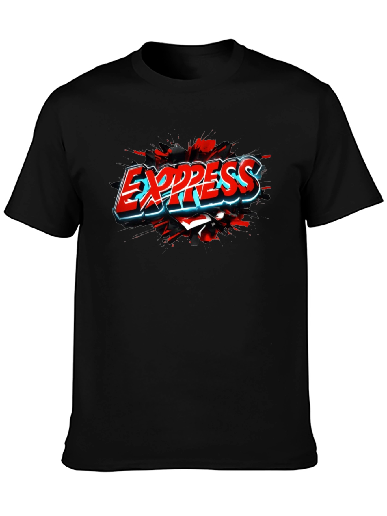Express Graphic Black T-Shirt