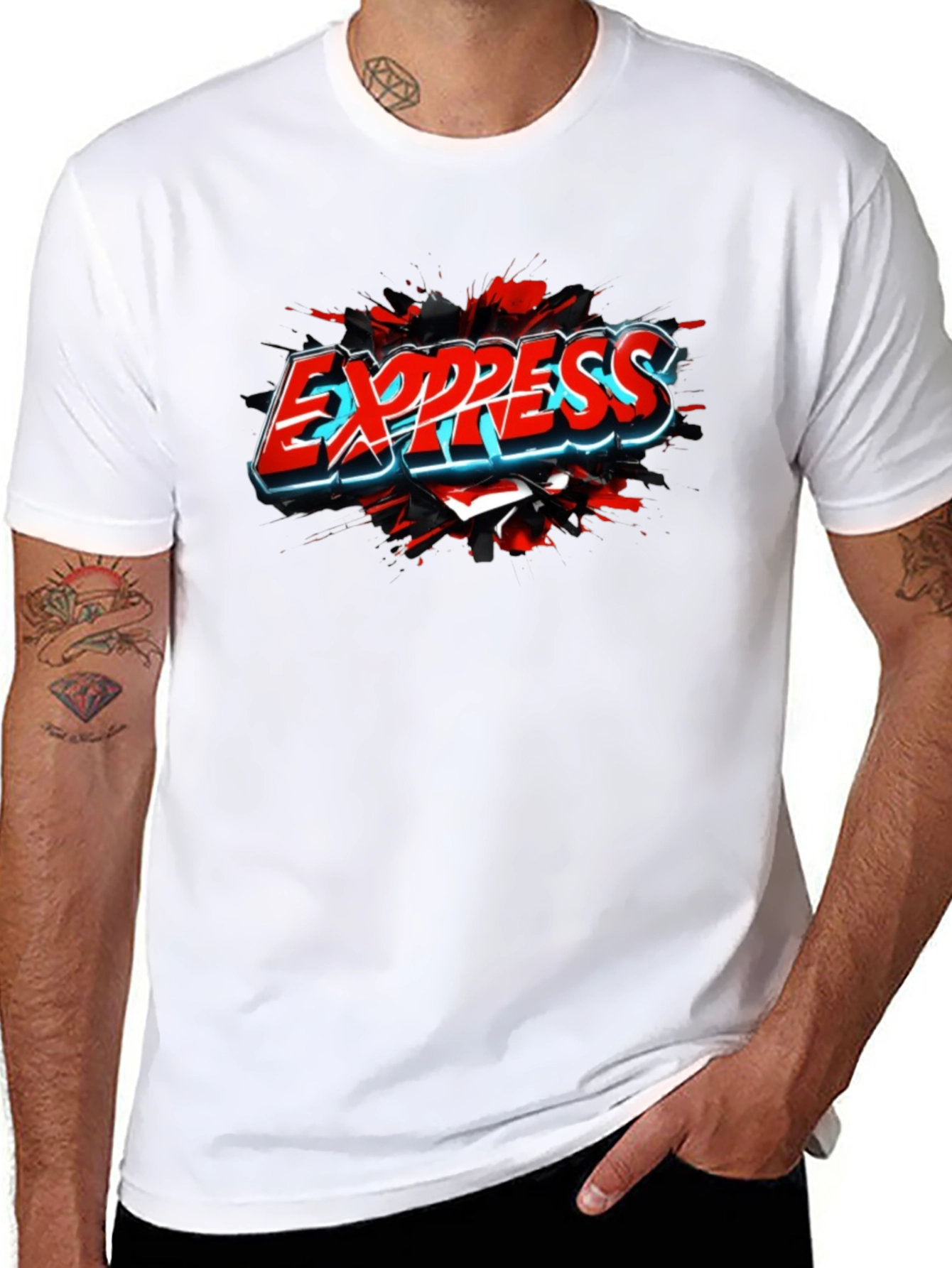 Express Graphic Black T-Shirt
