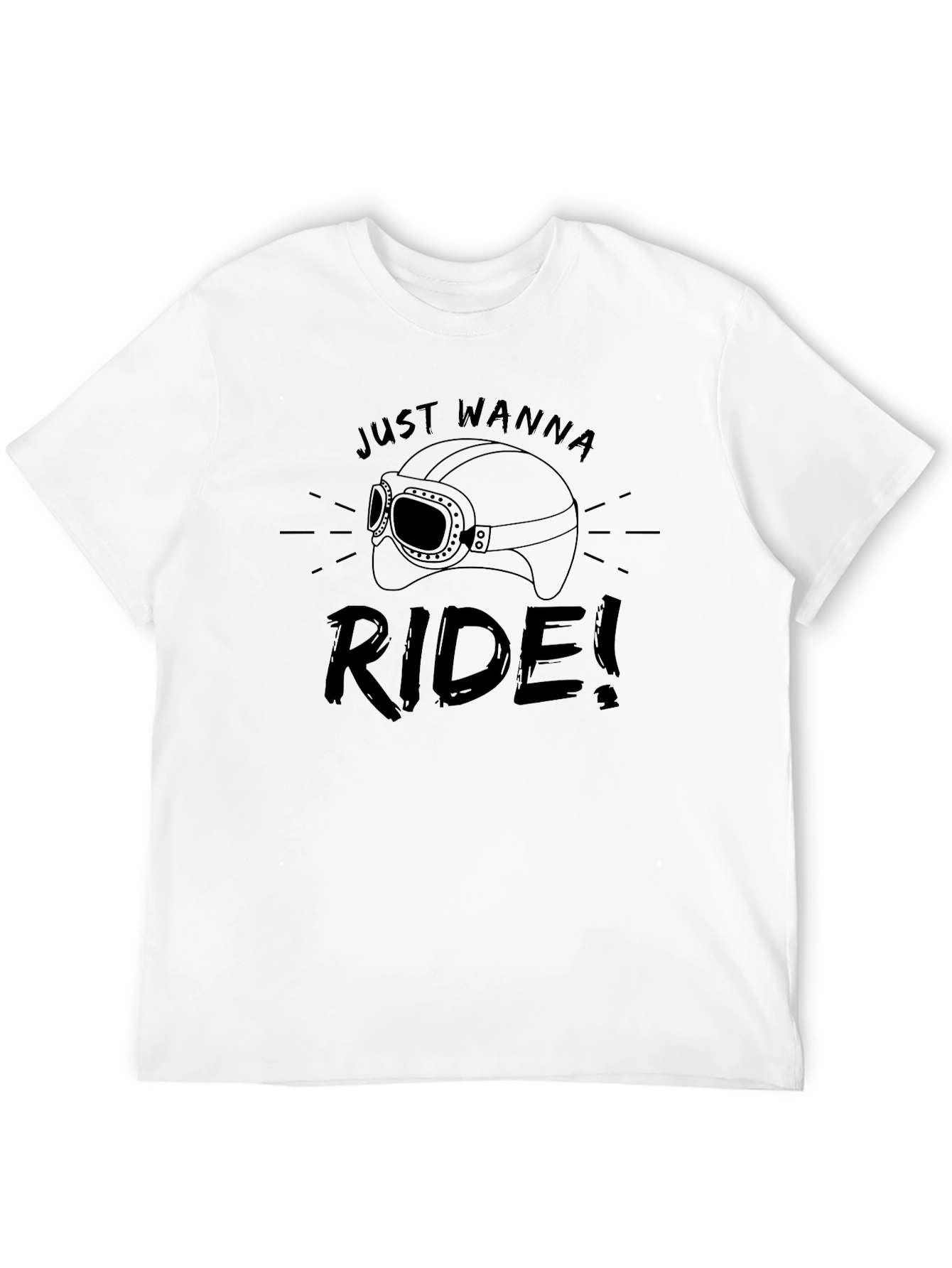 Just Wanna Ride Black T-Shirt