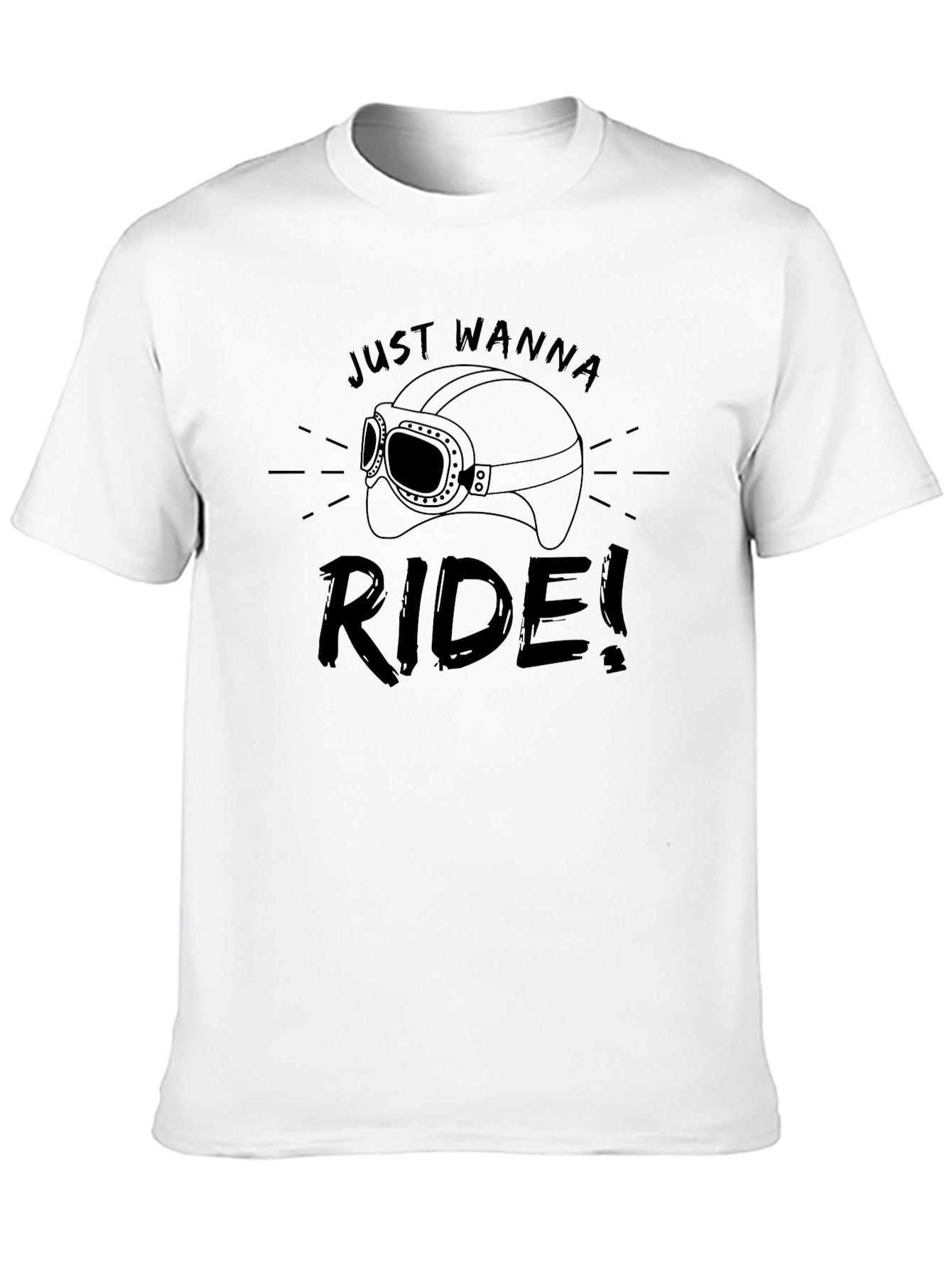 Just Wanna Ride Black T-Shirt