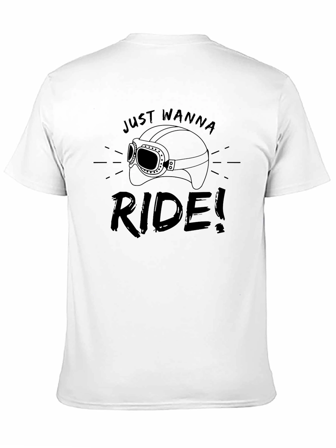 Just Wanna Ride Black T-Shirt