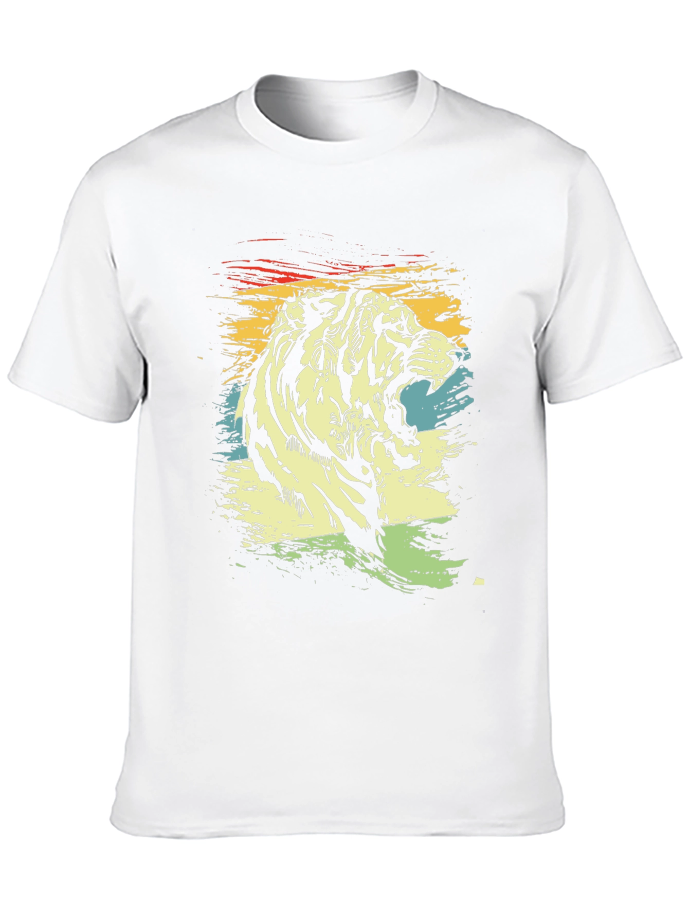 Retro Tiger Graphic T-Shirt - Black