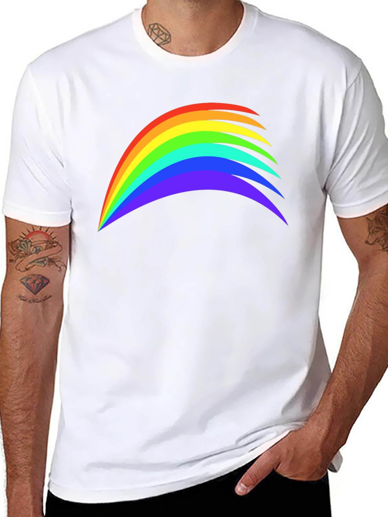Rainbow Graphic T-Shirt - Pride Style