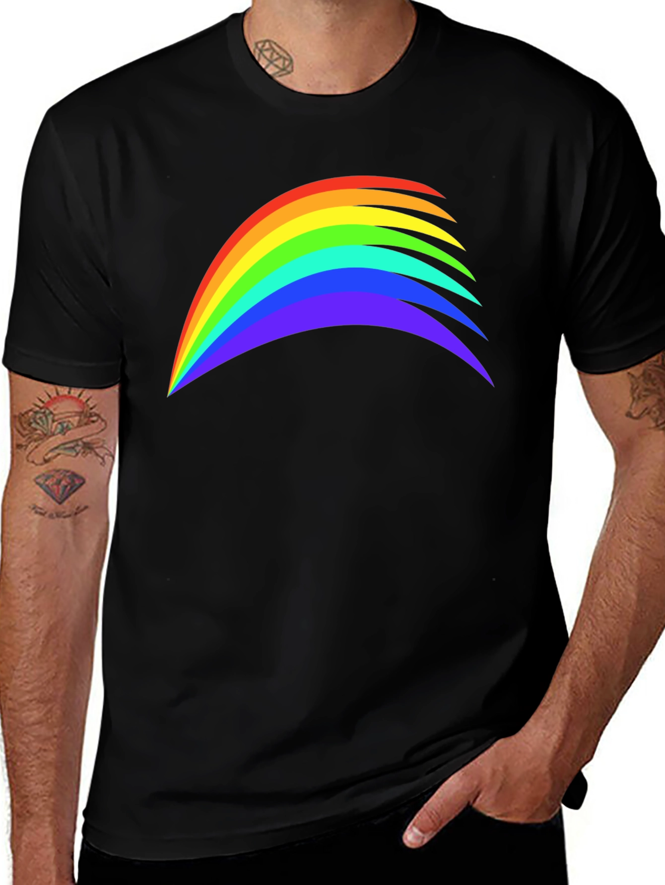 Rainbow Graphic T-Shirt - Pride Style