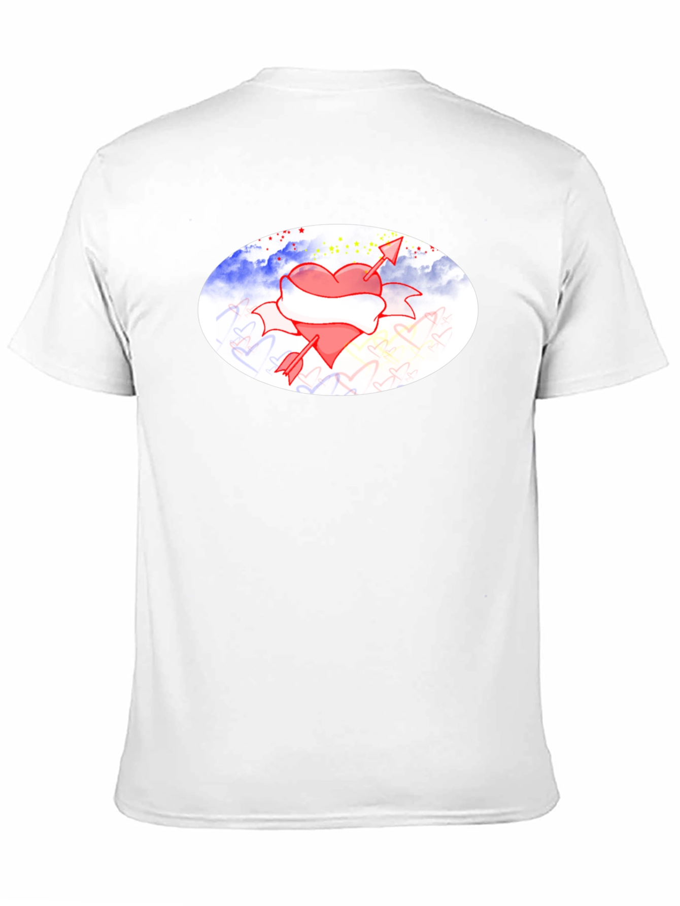 Heart & Arrow Graphic Black T-Shirt