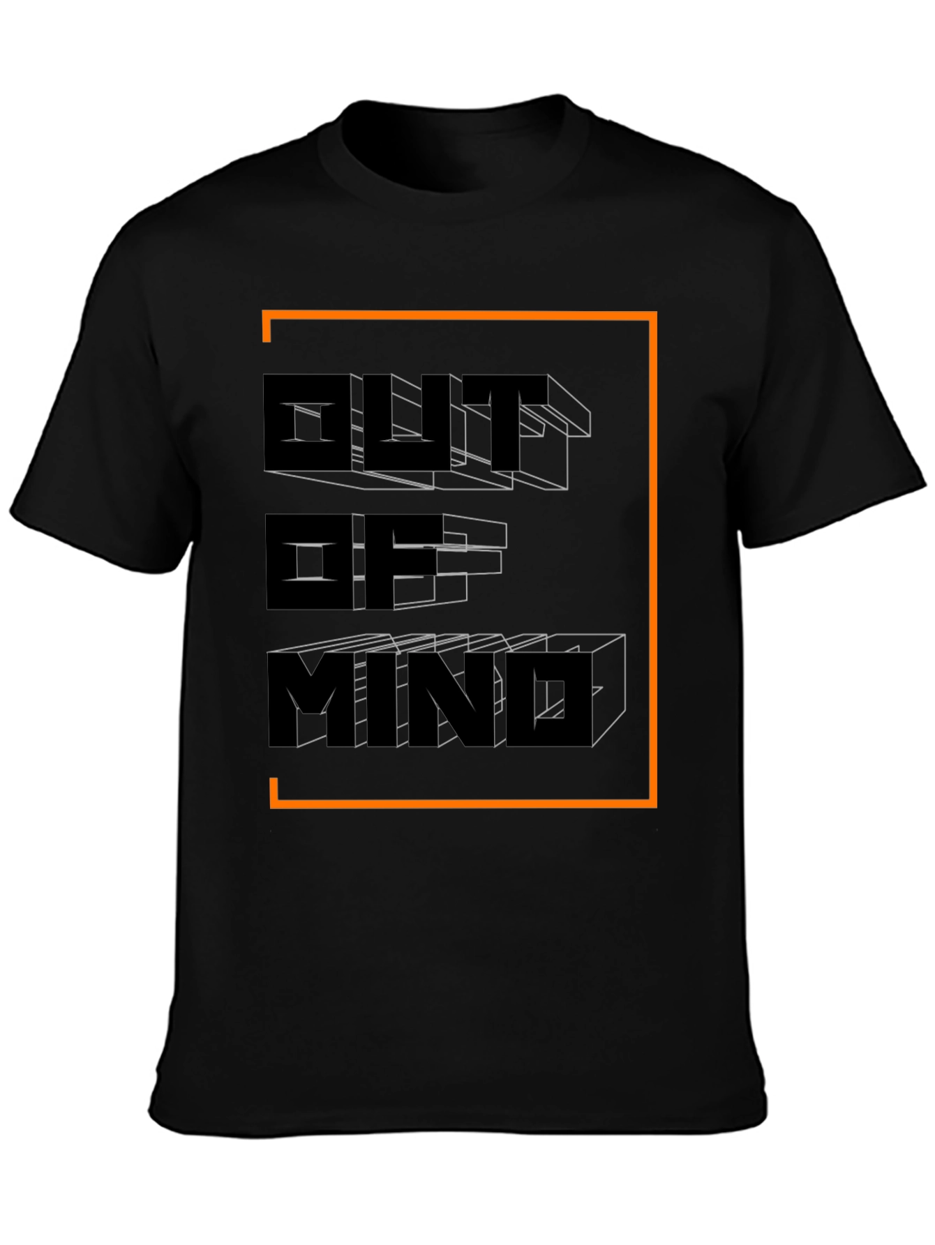 Out of Mind Graphic Tee - Modern 3D Design