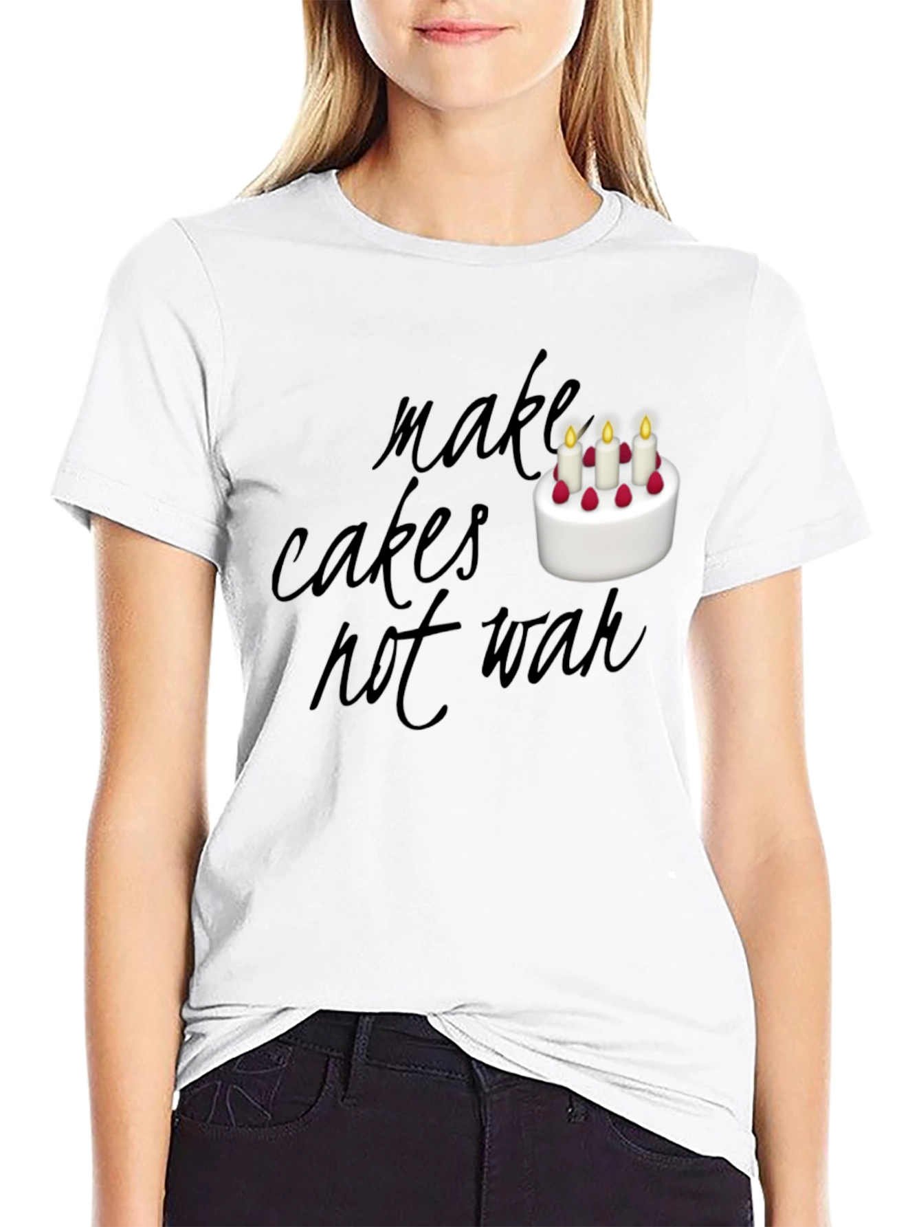 Make Cakes Not War Graphic Tee
