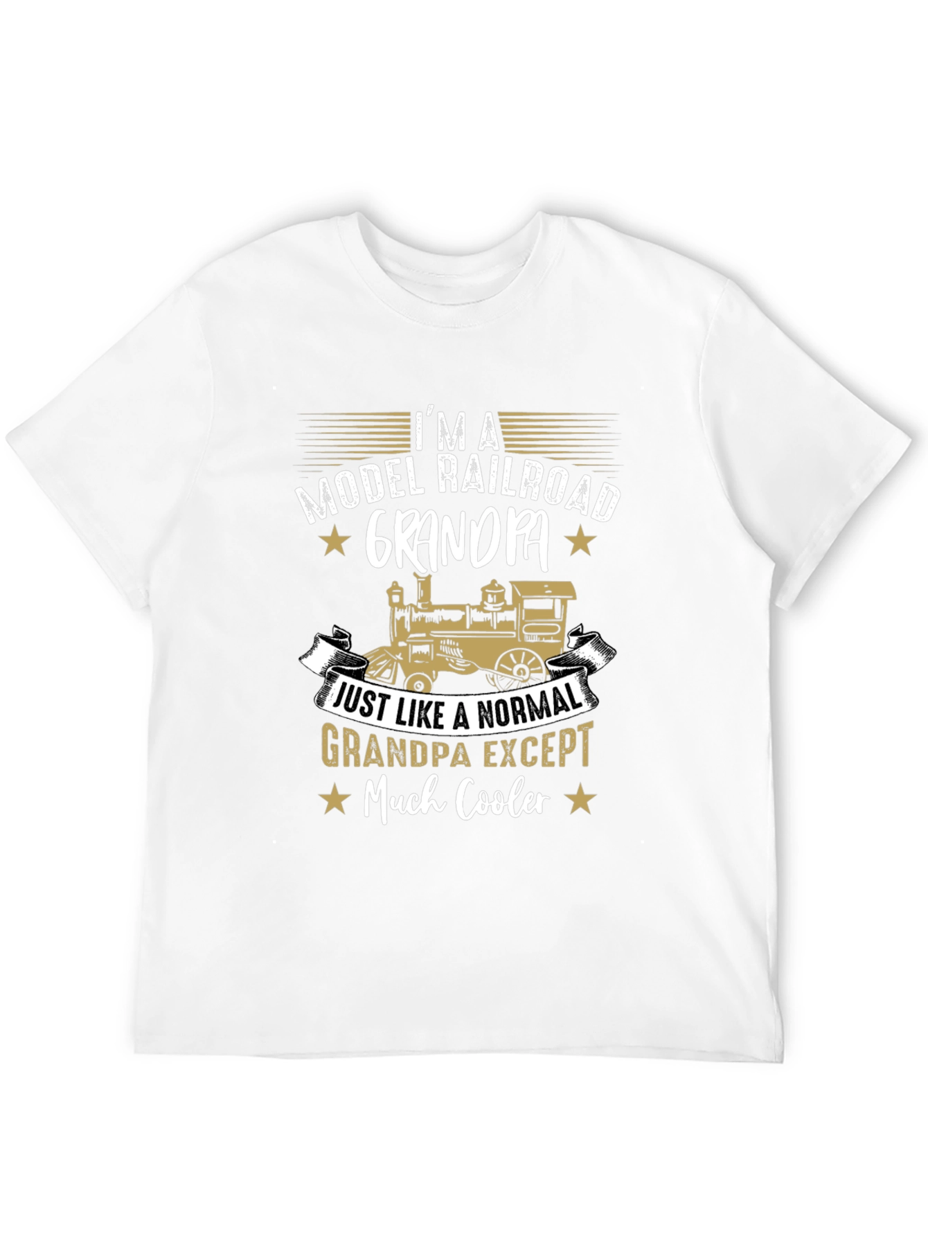 Model Railroad Grandpa T-Shirt - Cool Grandpa Gift