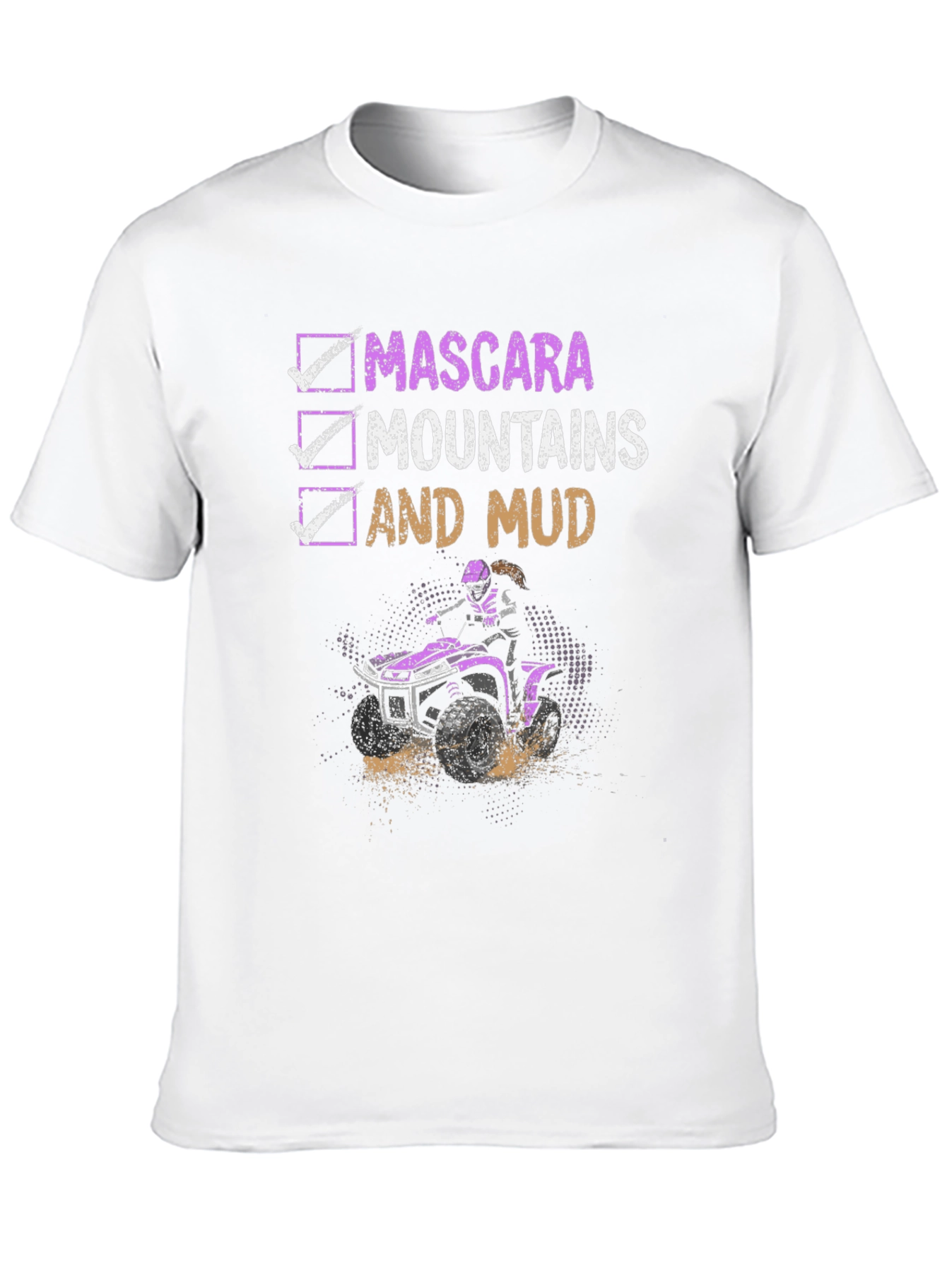 Mascara Mountains Mud T-Shirt ATV Riding Tee