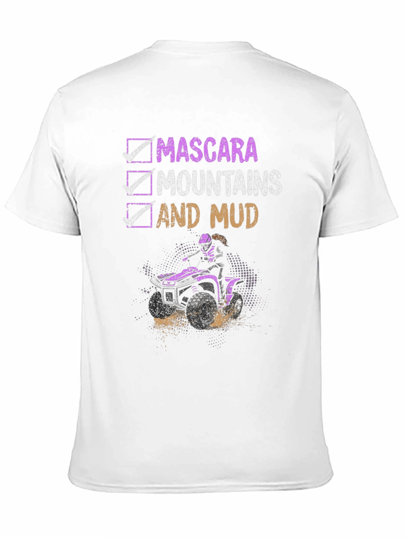 Mascara Mountains Mud T-Shirt ATV Riding Tee