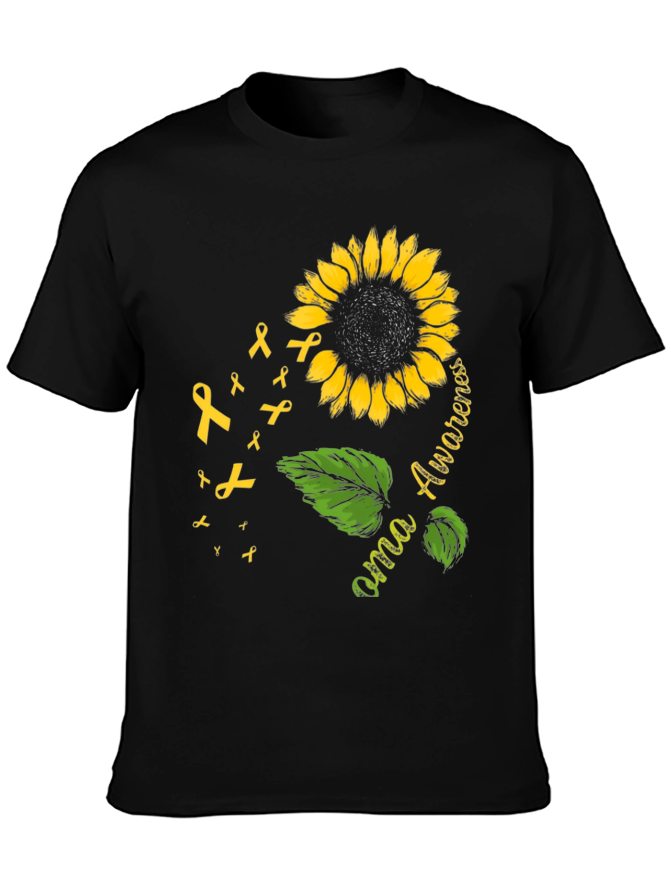 Leukemia Awareness Sunflower Ribbon T-Shirt