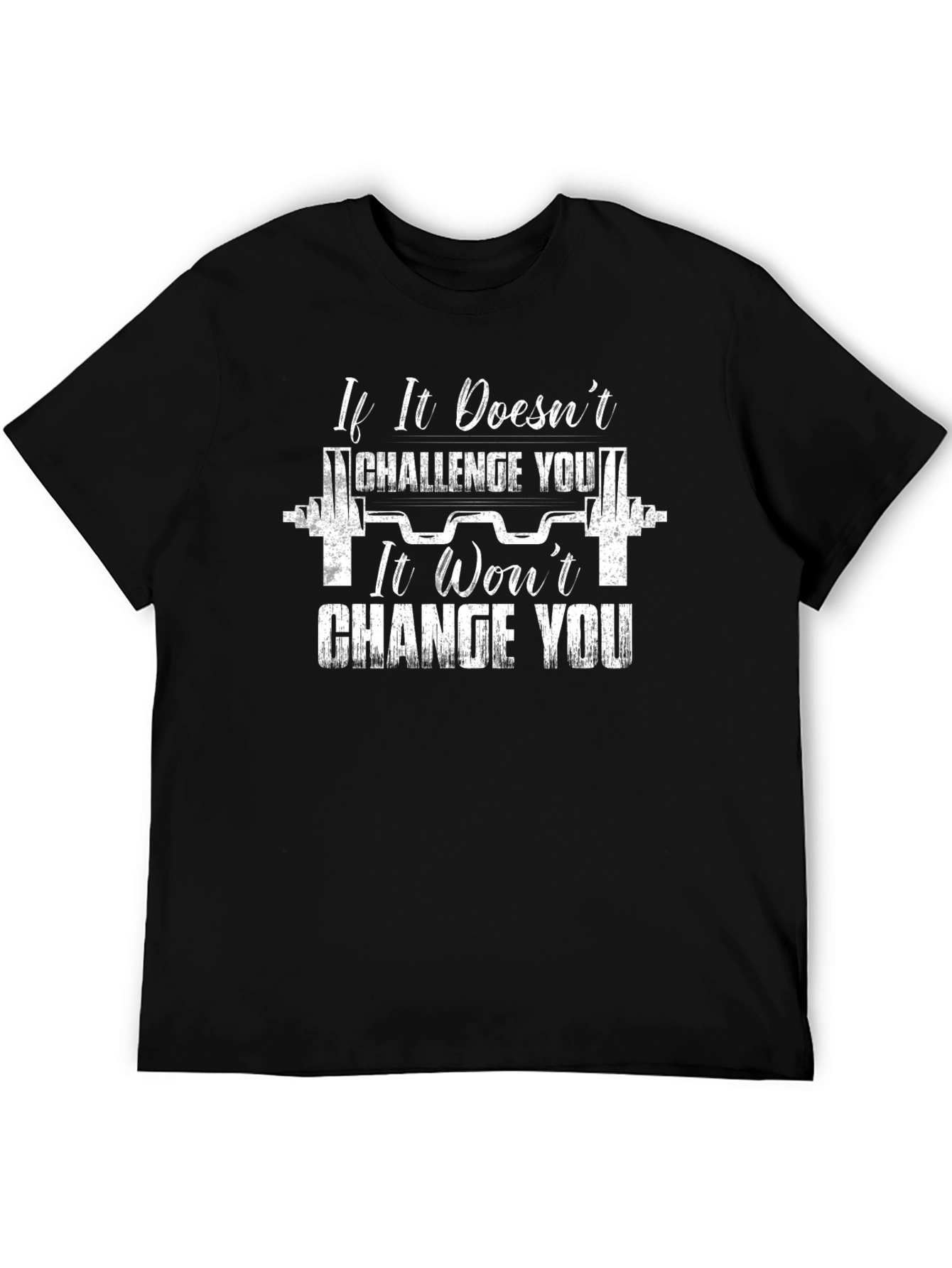 Challenge You Black Graphic Tee