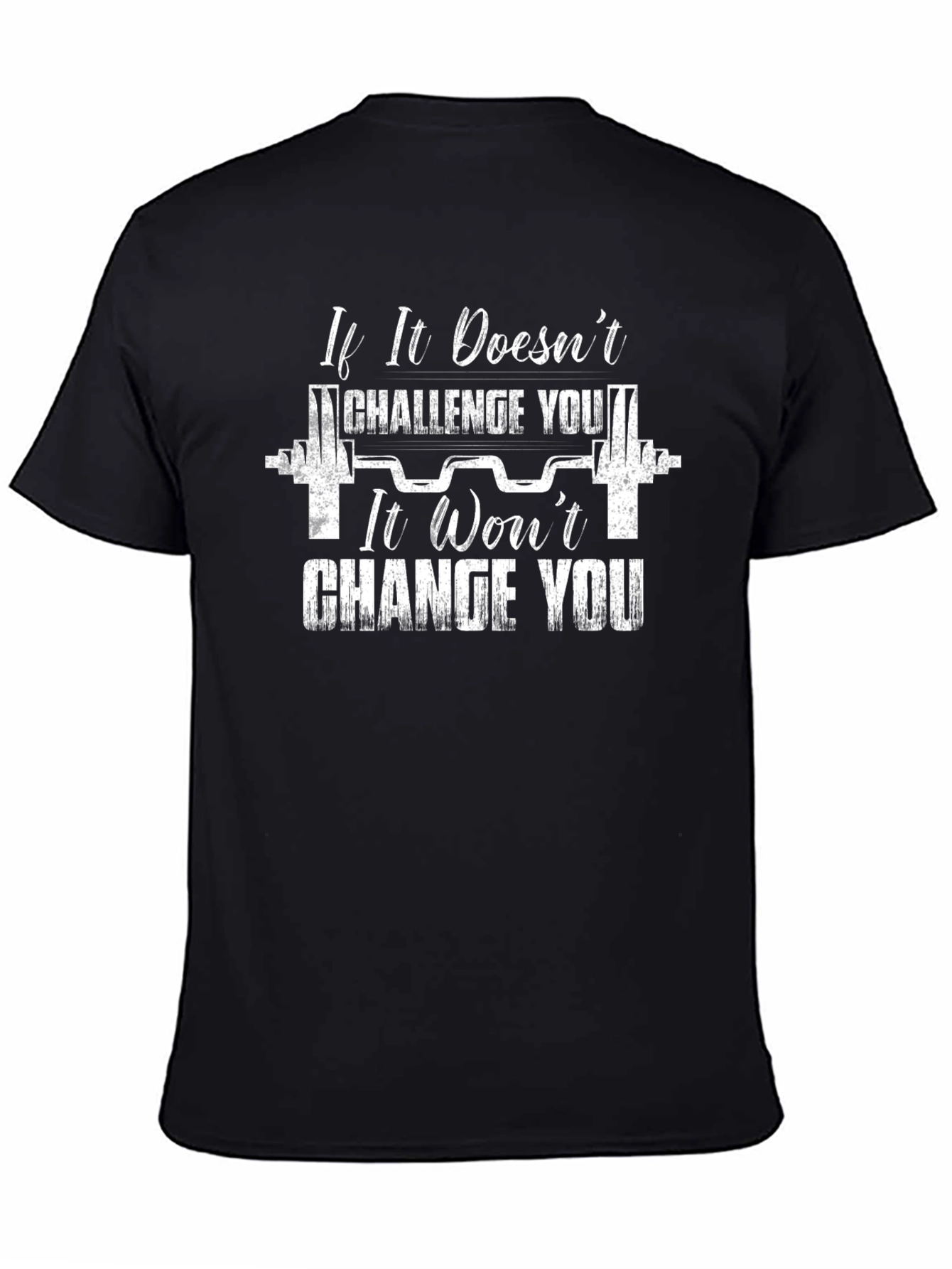 Challenge You Black Graphic Tee