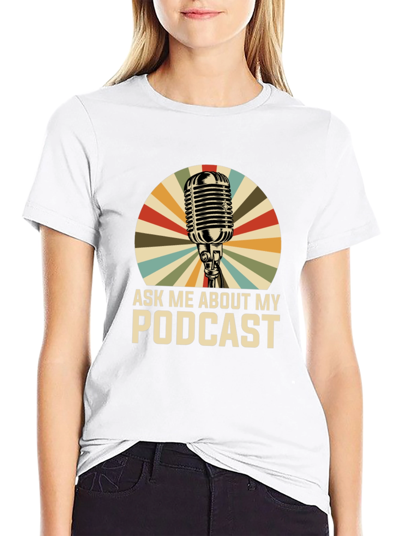 Ask Me About My Podcast Graphic Tee