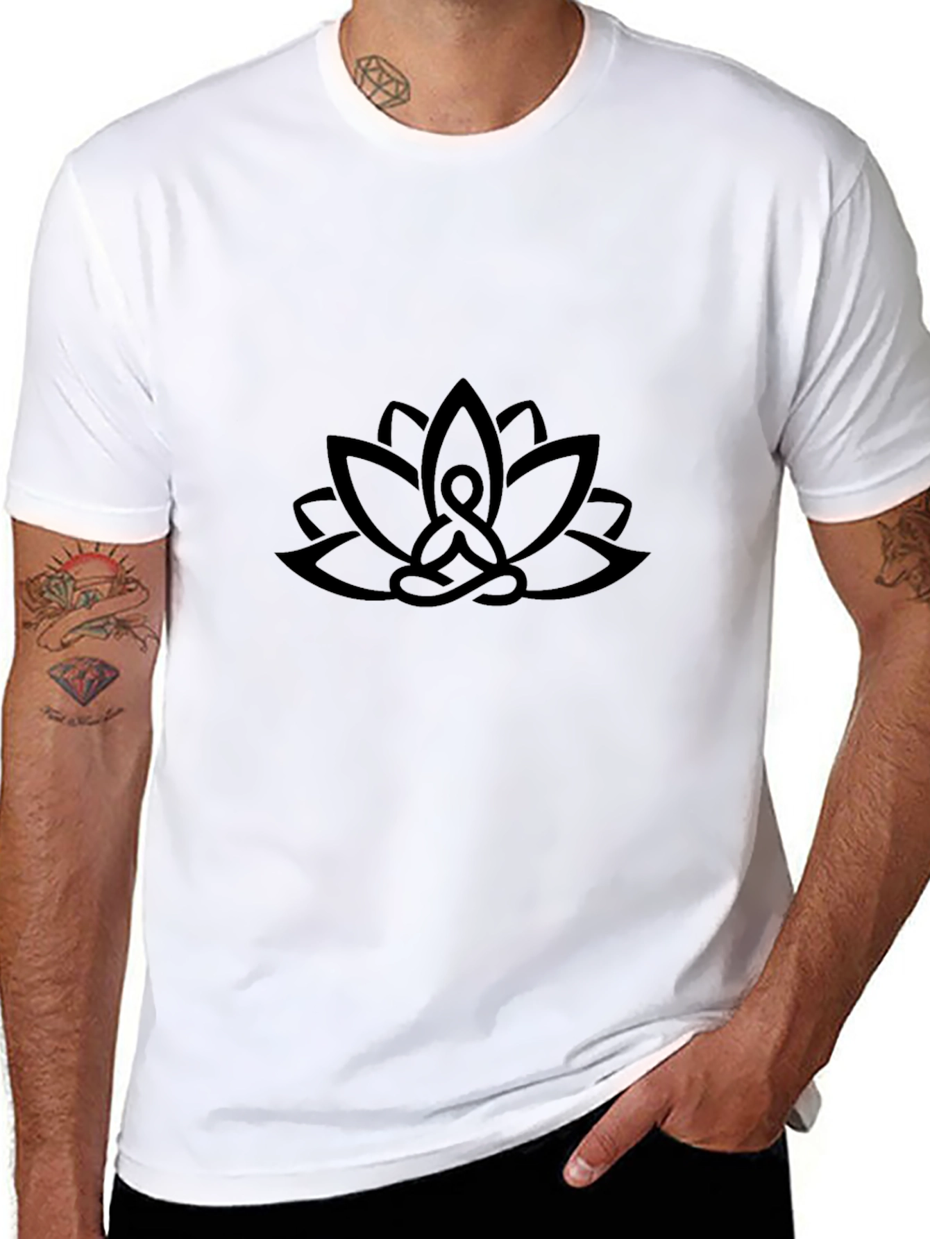 Black Lotus Meditation T-Shirt