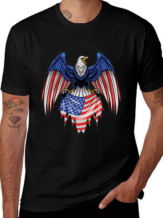 American Eagle Flag T-Shirt - Patriotic Pride