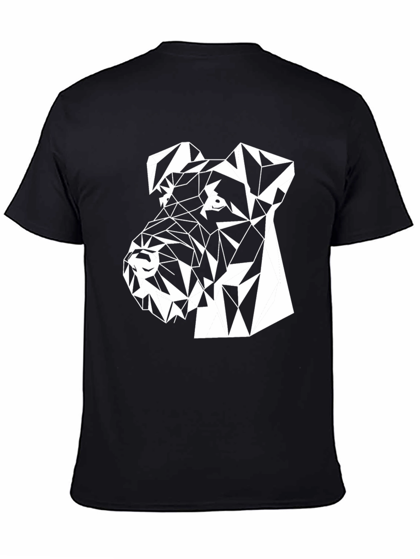 Geometric Dog Tee - Stylish Animal Lovers T-Shirt