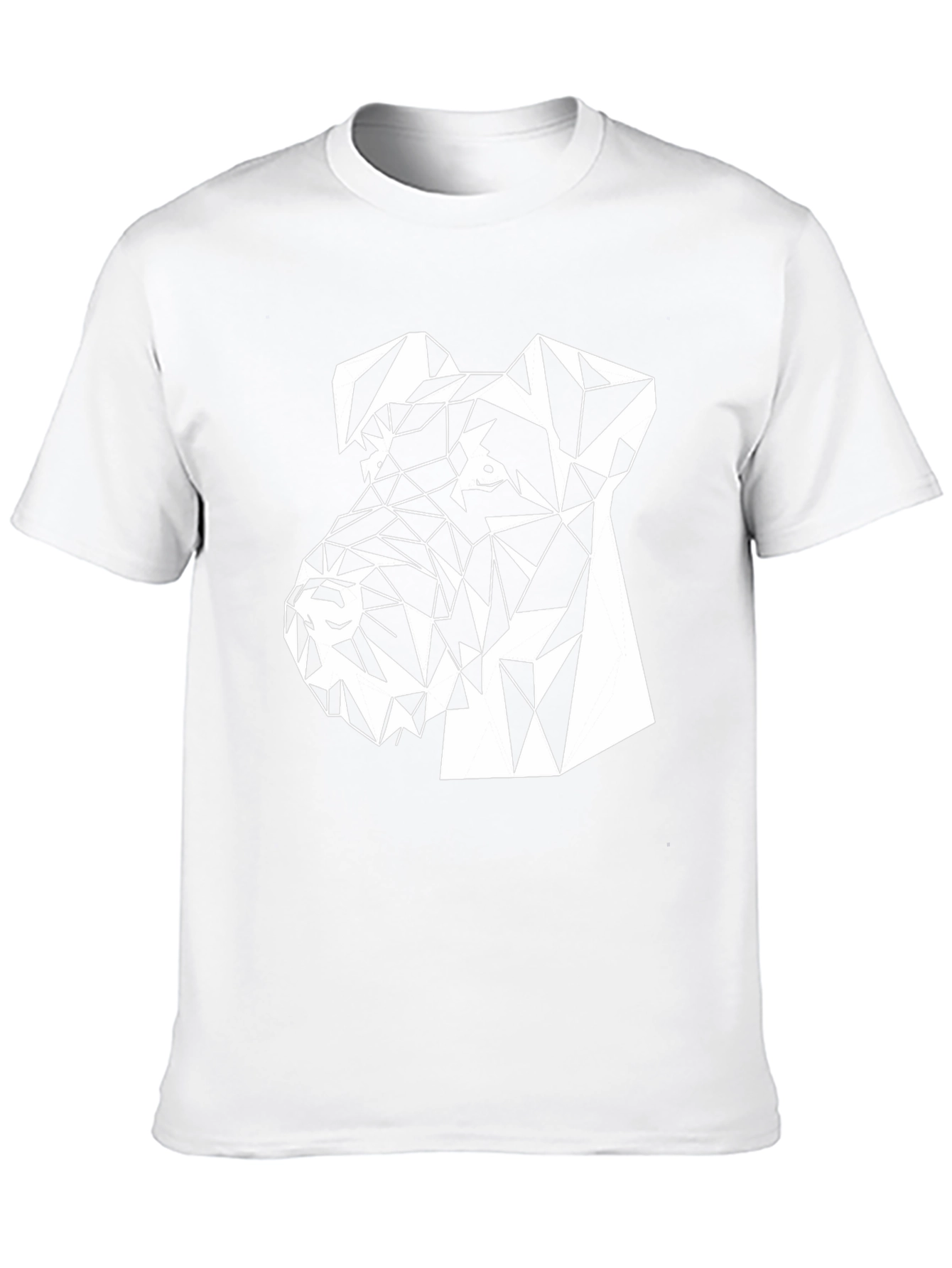 Geometric Dog Tee - Stylish Animal Lovers T-Shirt