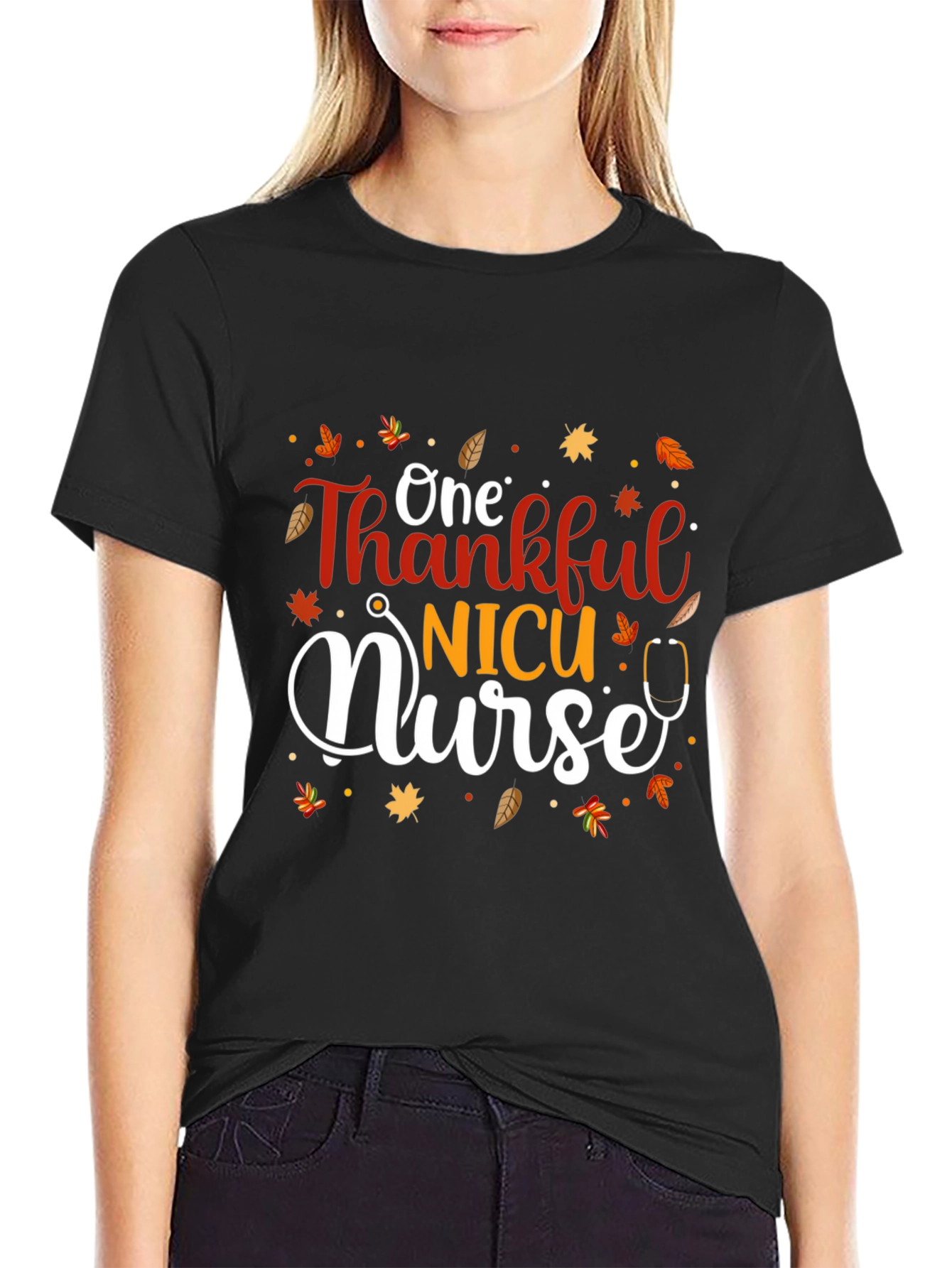 Thankful NICU Nurse Fall T-Shirt