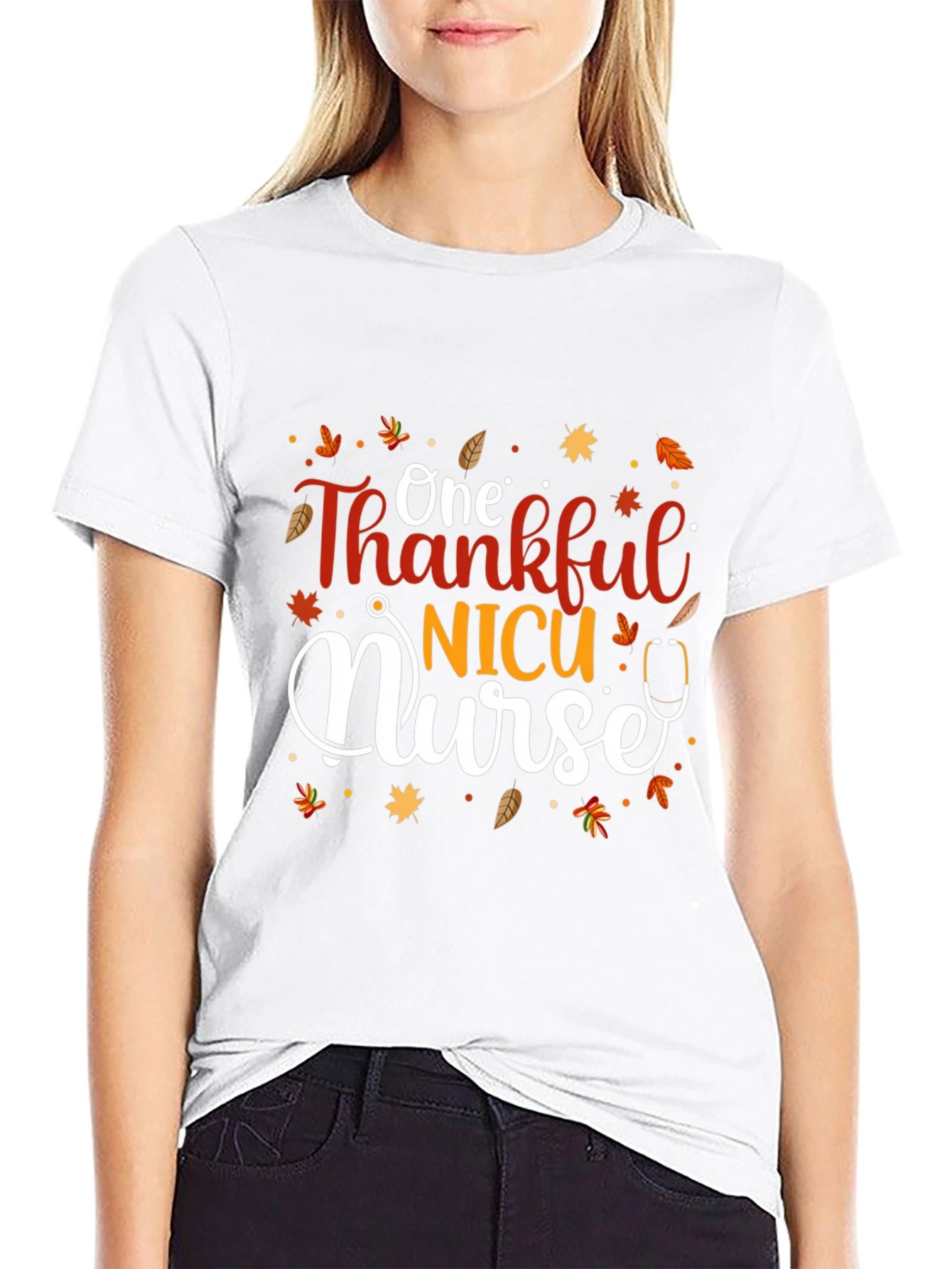 Thankful NICU Nurse Fall T-Shirt