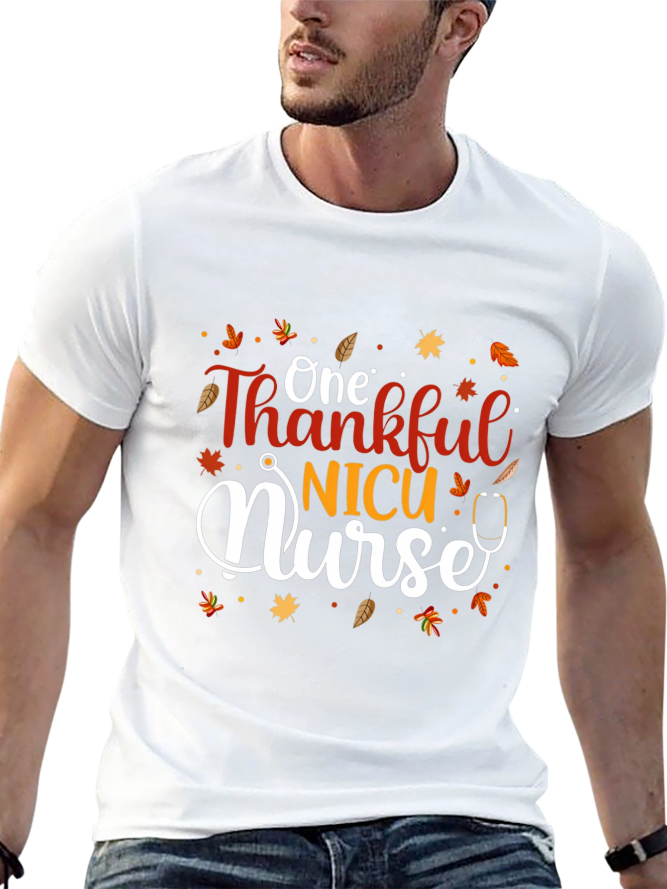 Thankful NICU Nurse Fall T-Shirt