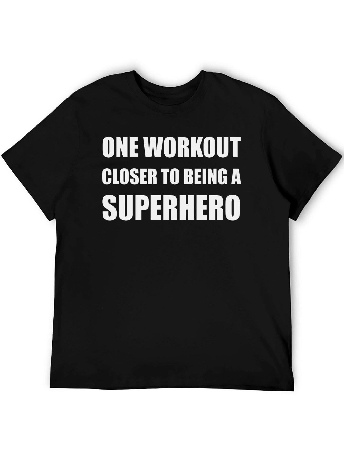 Superhero Workout Black T-Shirt