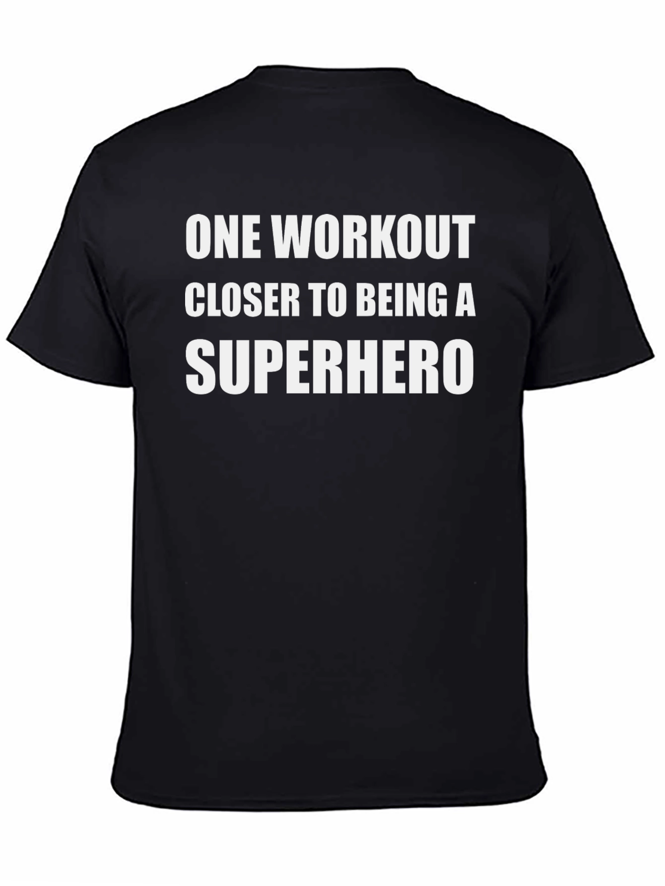 Superhero Workout Black T-Shirt