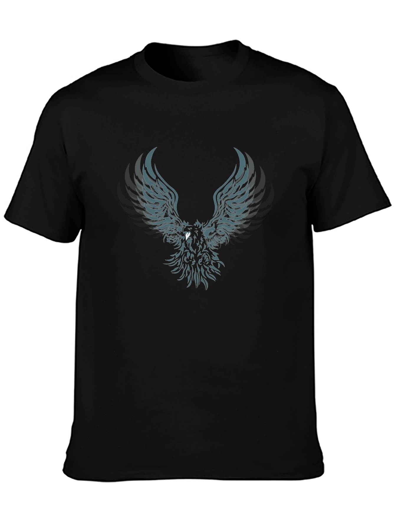 Black T-Shirt with Phoenix Graphic