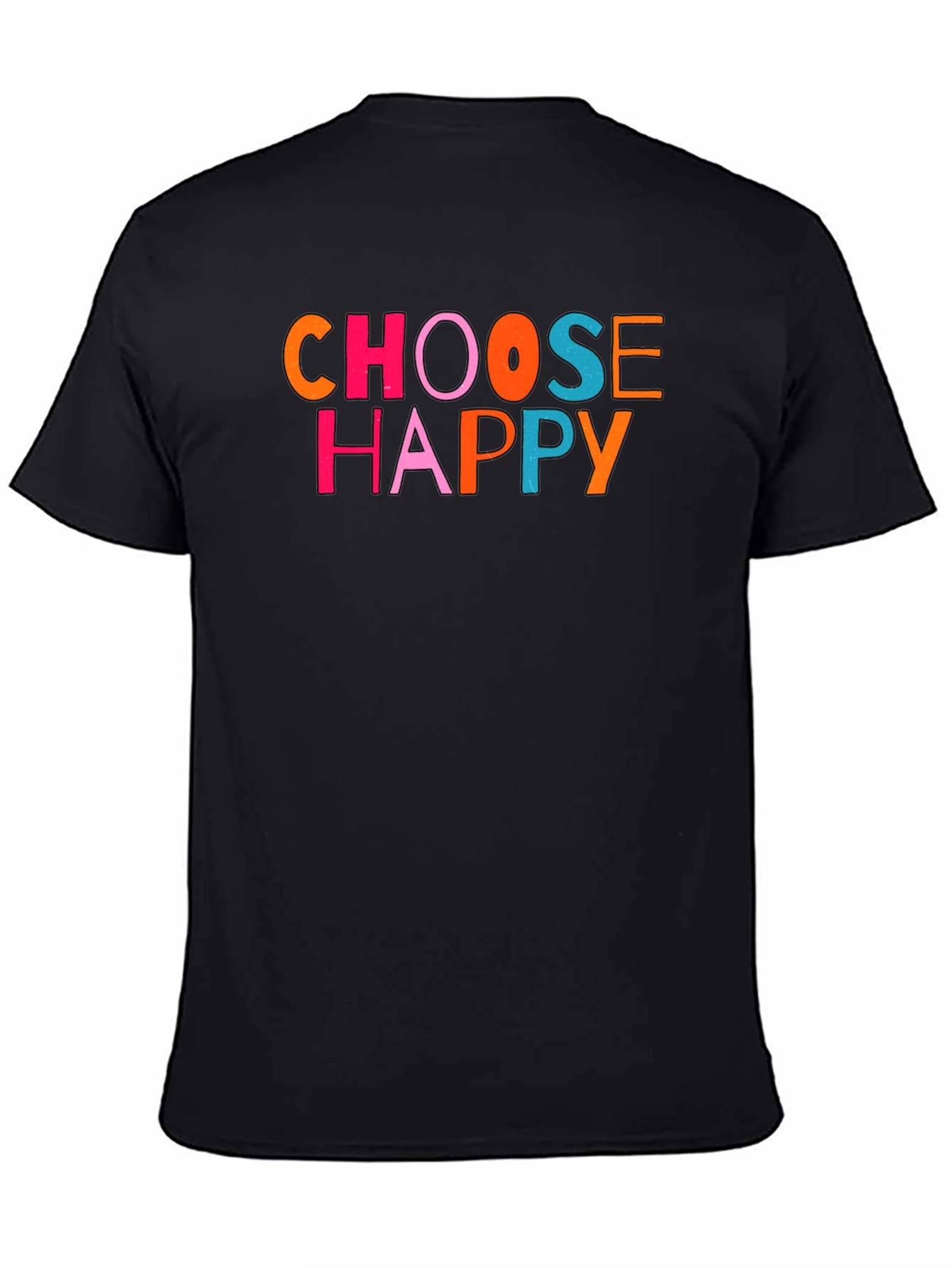 Choose Happy Graphic Tee - Black