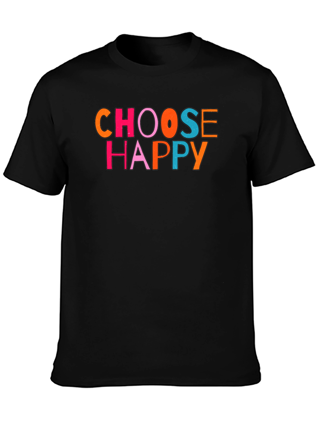 Choose Happy Graphic Tee - Black