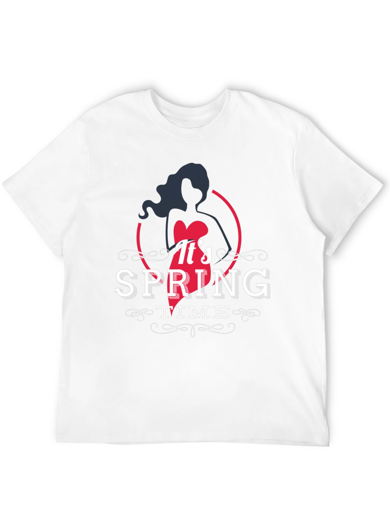 Spring Time Black T-Shirt