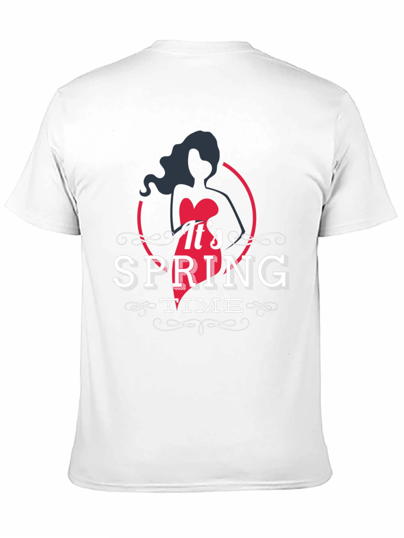 Spring Time Black T-Shirt