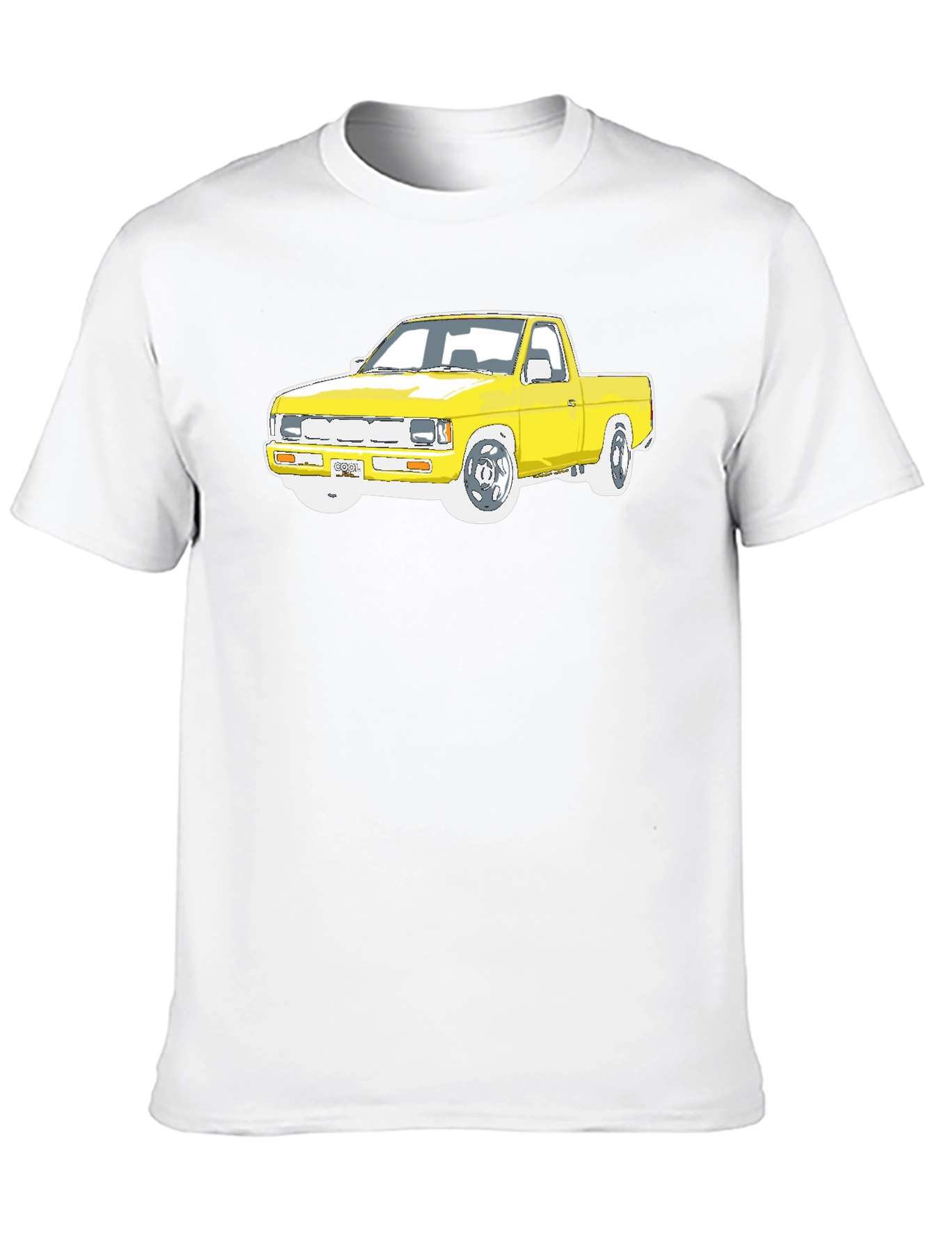 Yellow Truck Graphic Tee - Cool Car Lovers T-Shirt