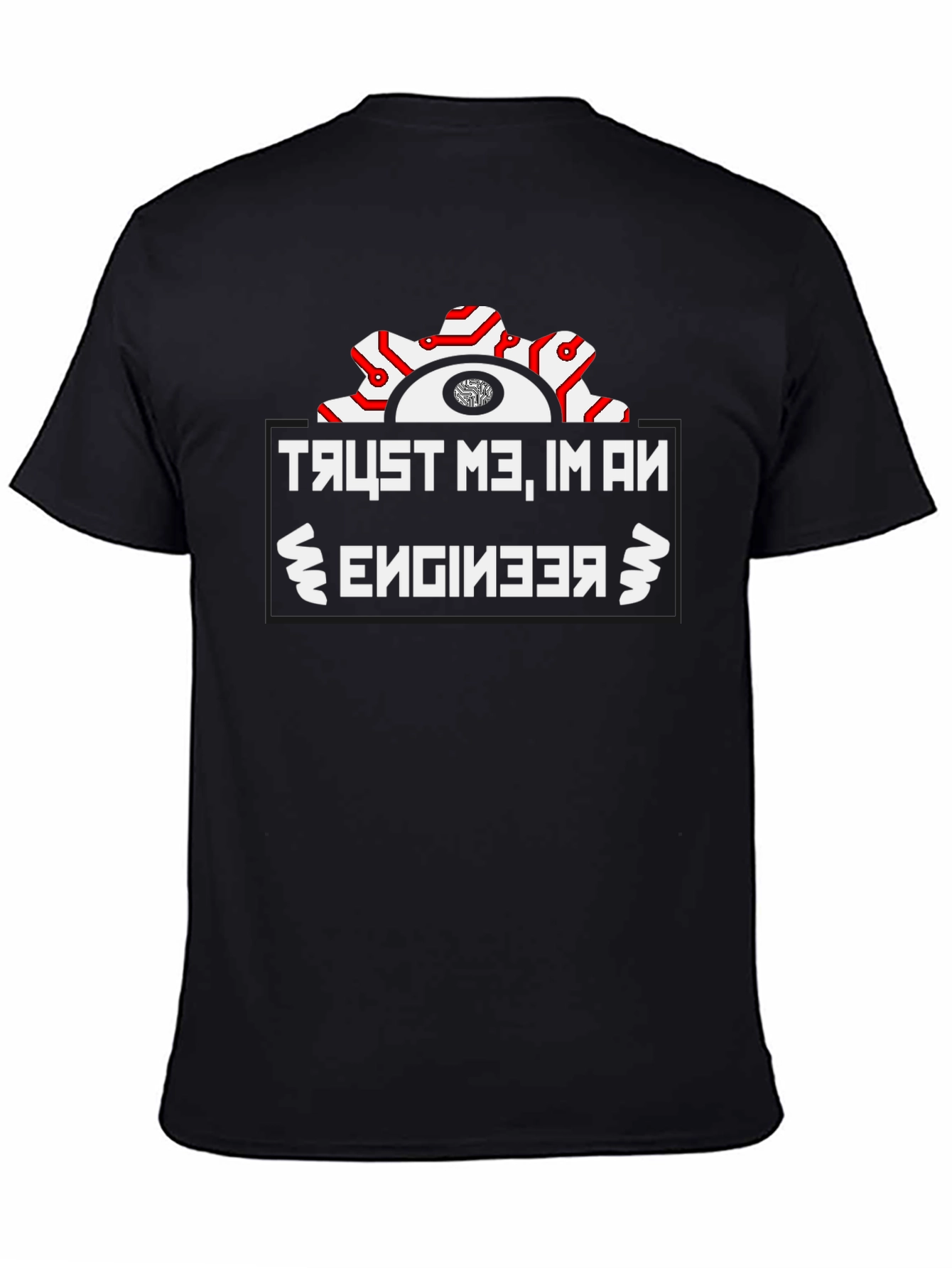 Trust Me Im An Engineer Black T-Shirt