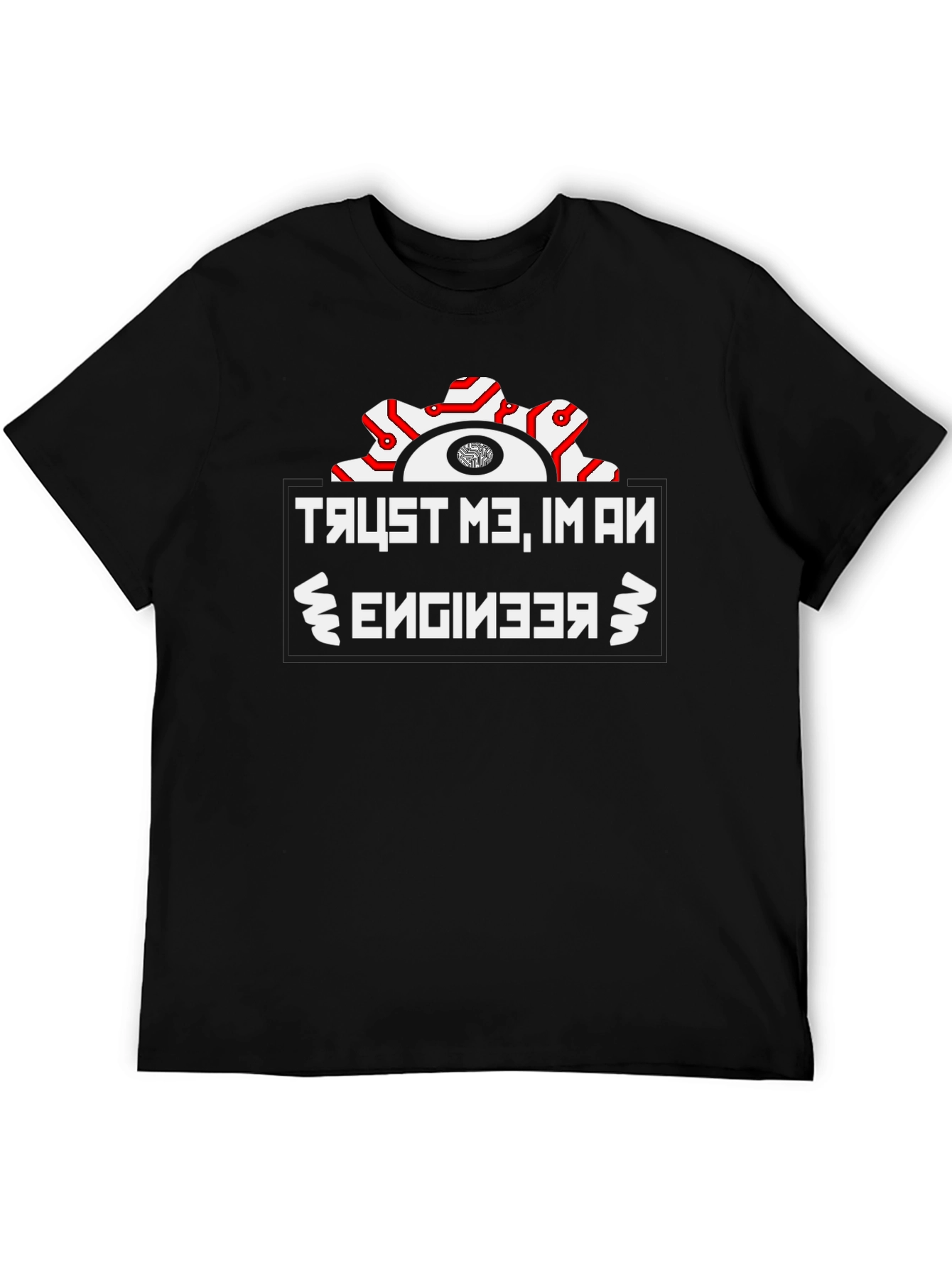 Trust Me Im An Engineer Black T-Shirt