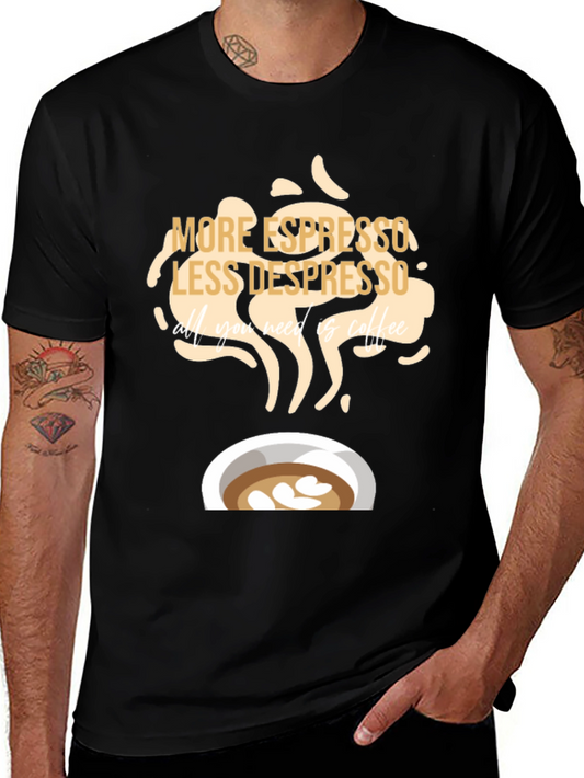 Espresso Depresso Coffee T-Shirt - Black