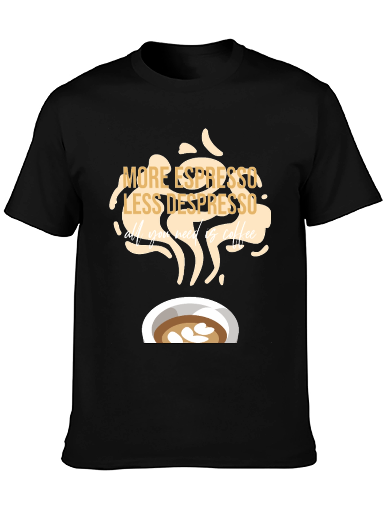 Espresso Depresso Coffee T-Shirt - Black