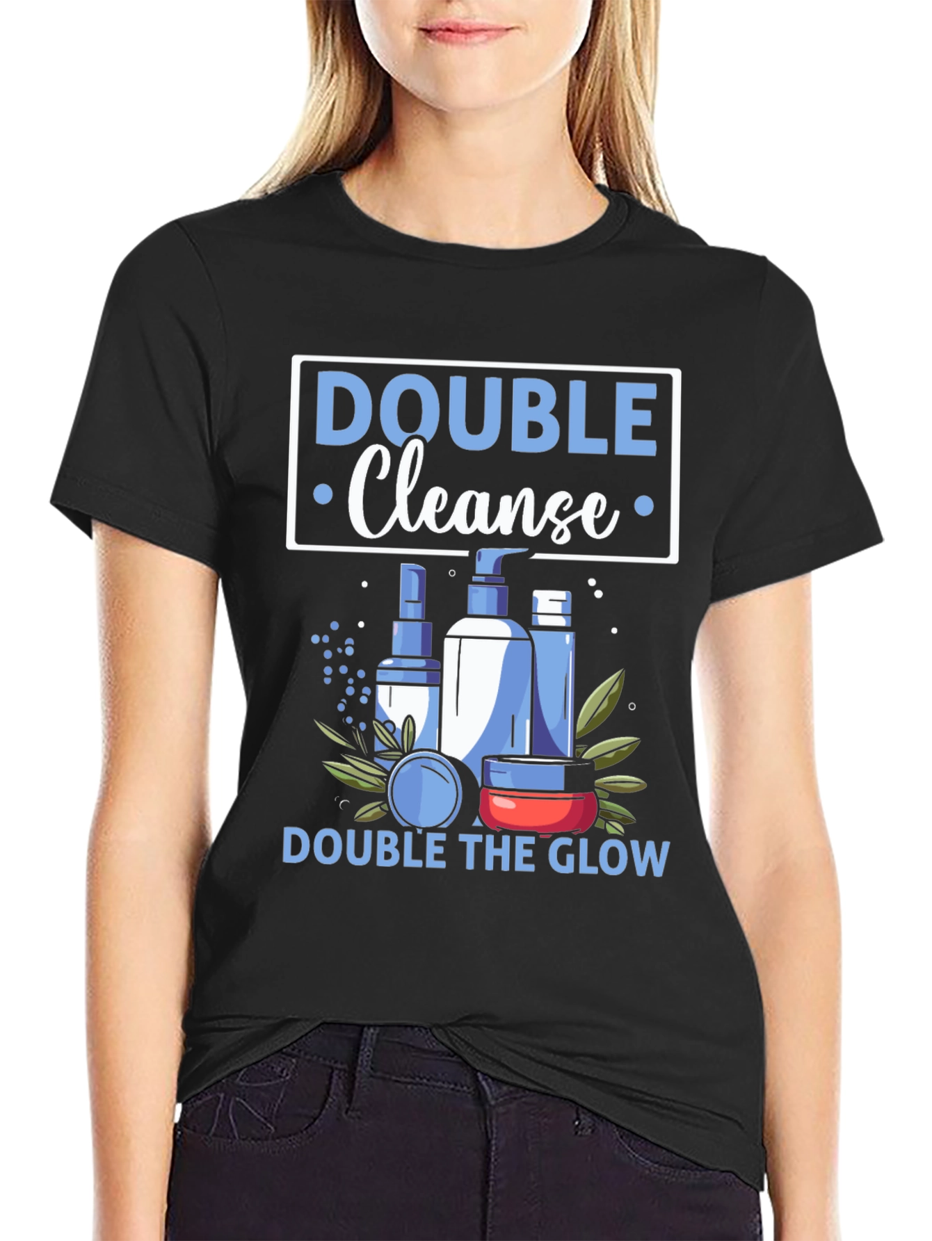 Double Cleanse Graphic Tee - For Radiant Skin!