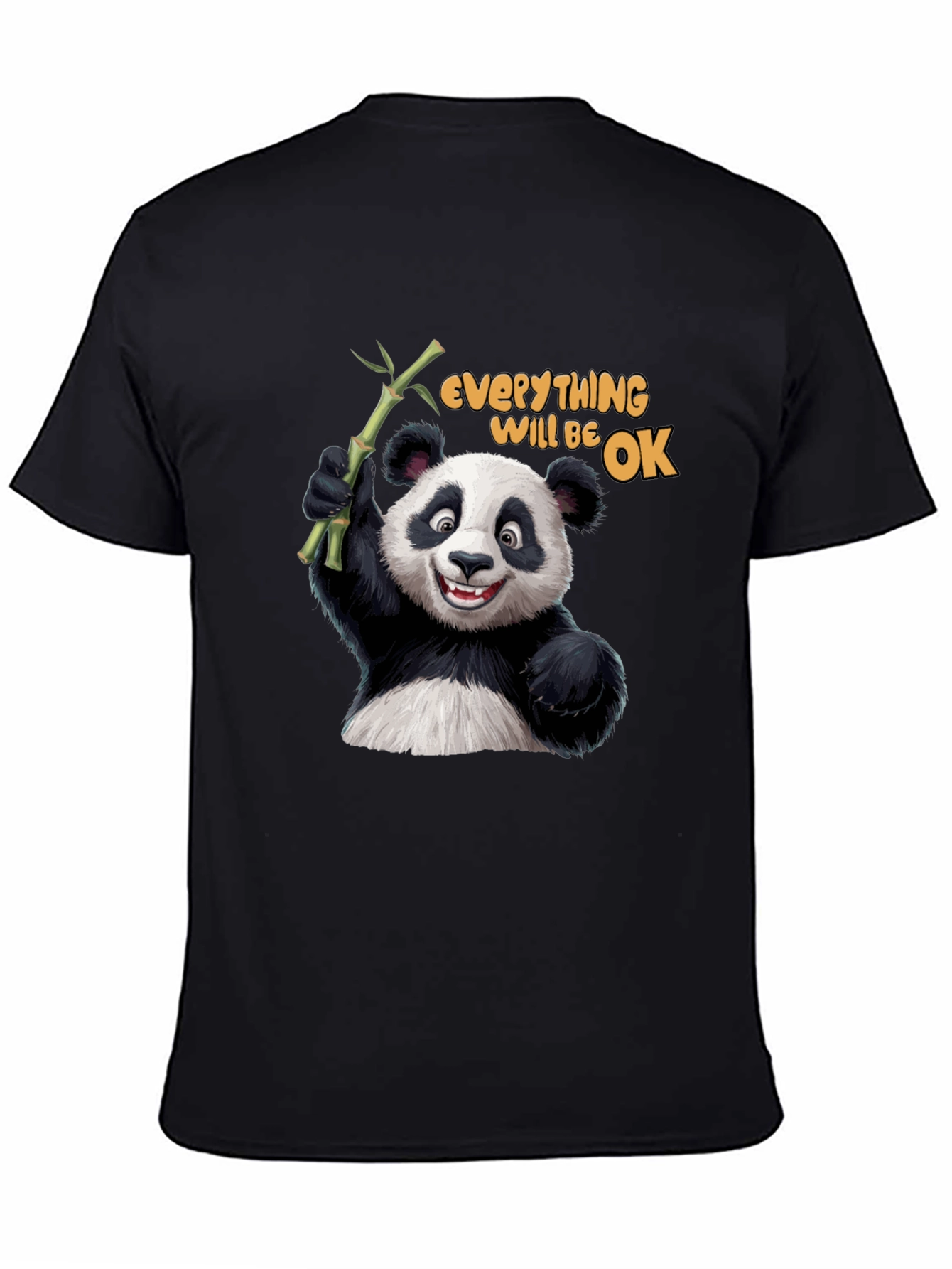 Panda Everything Will Be OK Graphic T-Shirt