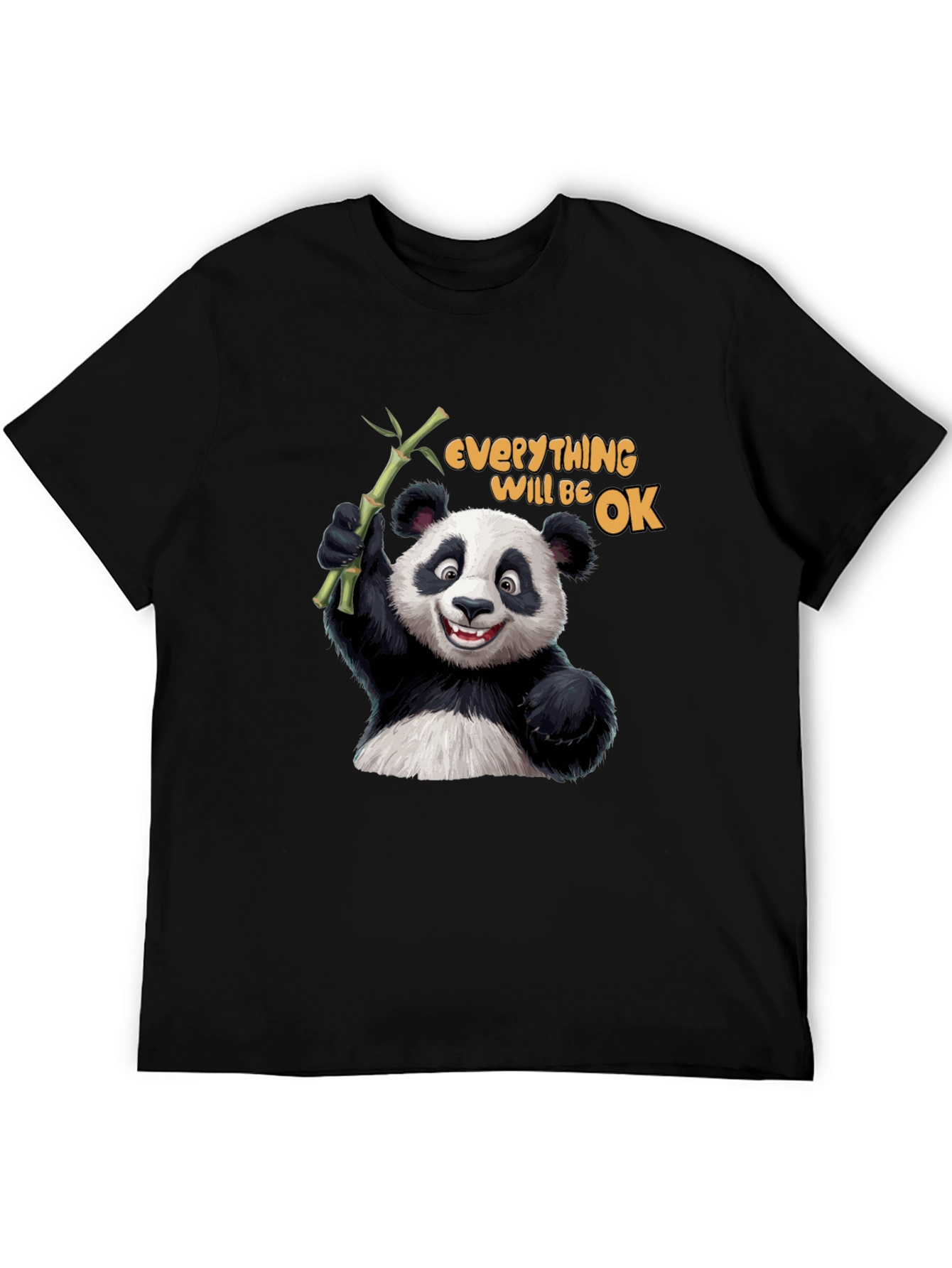 Panda Everything Will Be OK Graphic T-Shirt