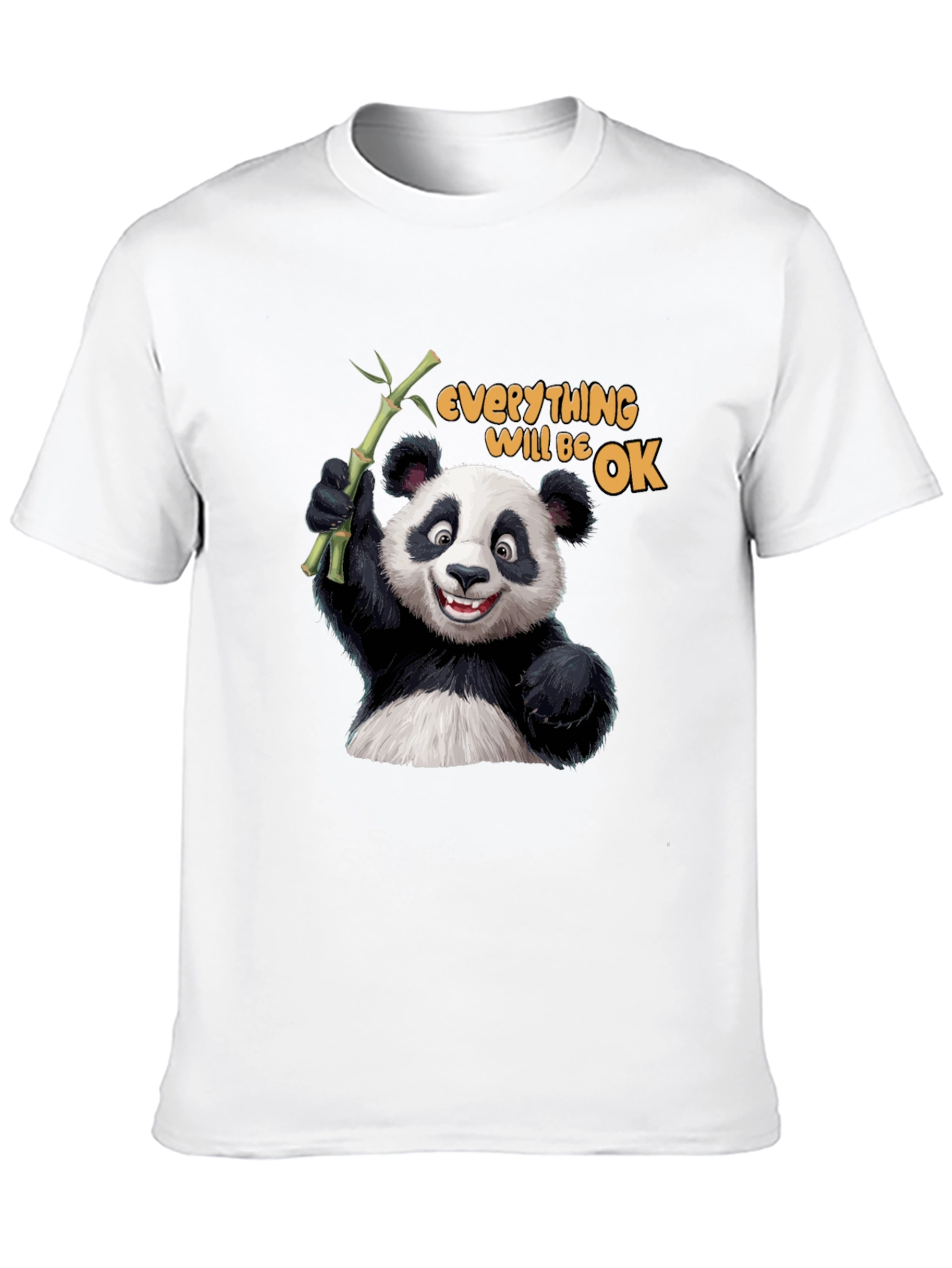 Panda Everything Will Be OK Graphic T-Shirt
