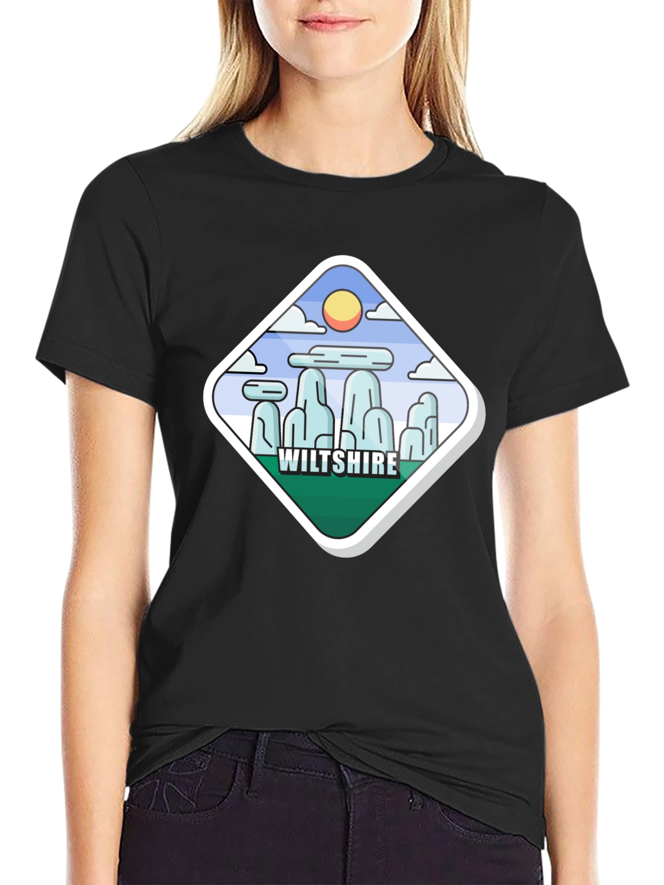 Wiltshire Landmark Graphic T-Shirt