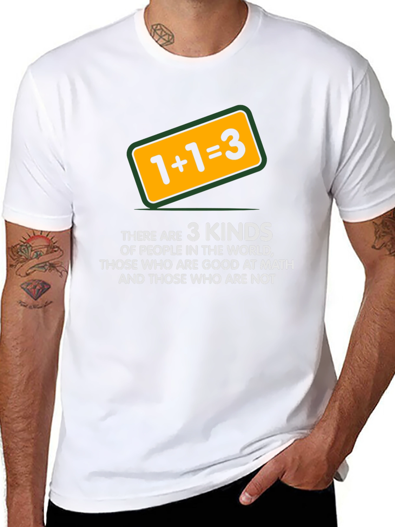 Math Humor T-Shirt: 1+1=3 Funny Tee
