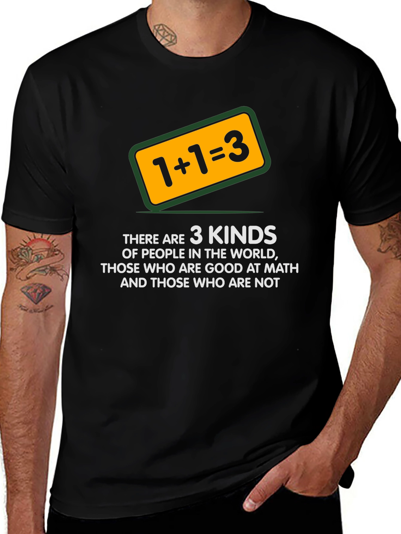Math Humor T-Shirt: 1+1=3 Funny Tee
