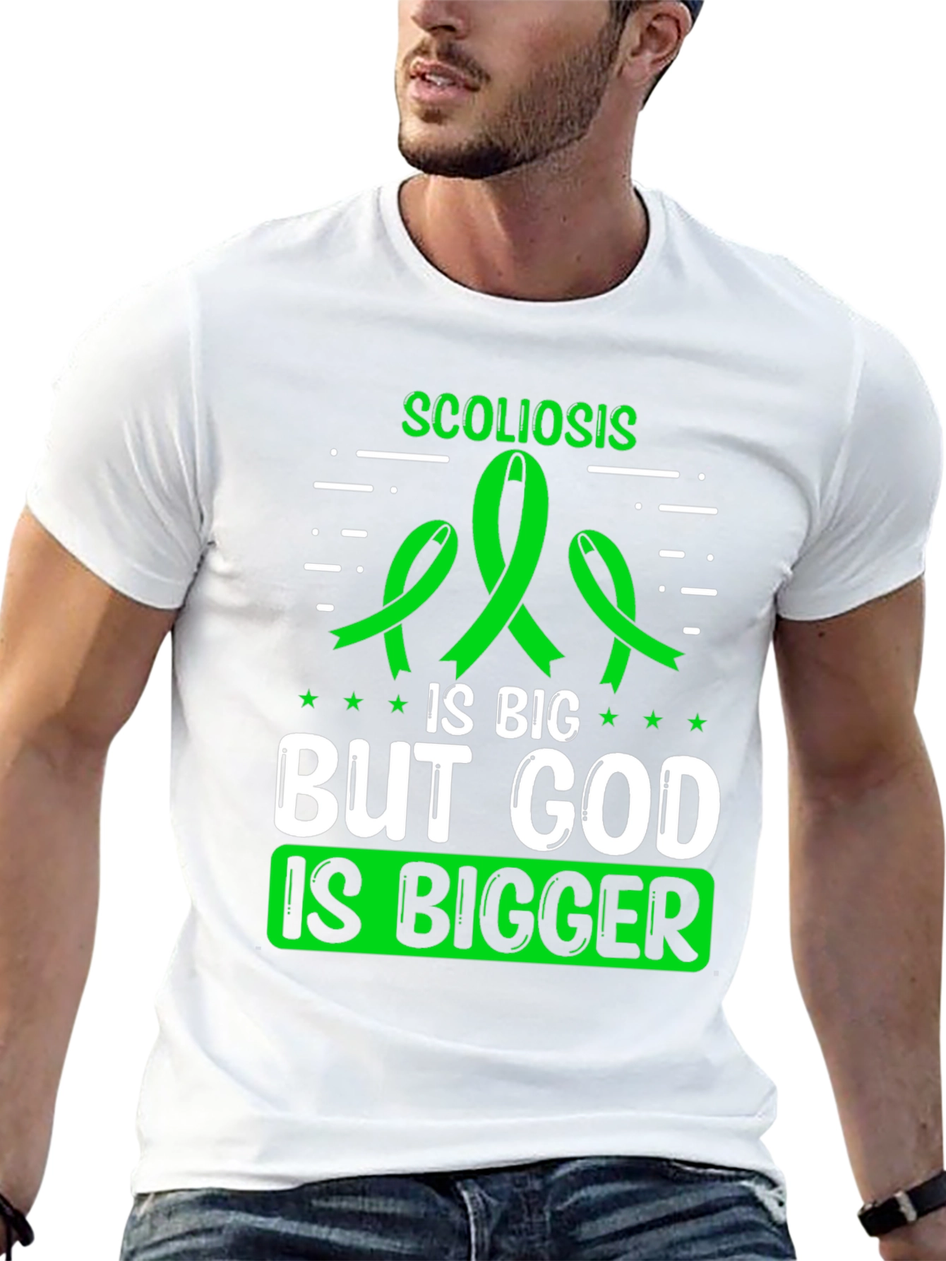 Scoliosis Awareness T-Shirt: God Is Bigger