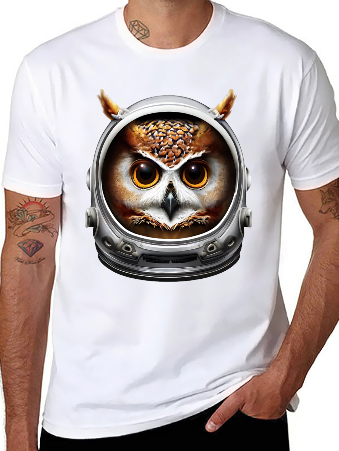 Astronaut Owl Graphic Tee