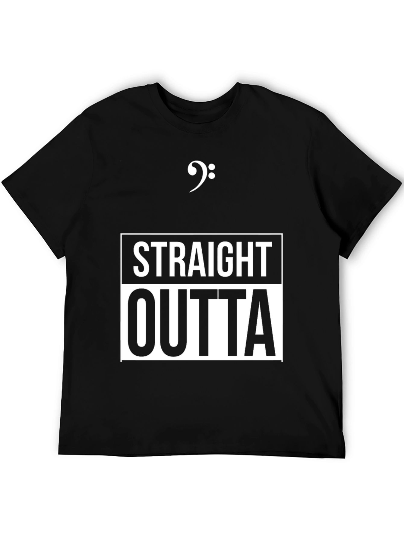 Straight Outta Bass Clef Music T-Shirt